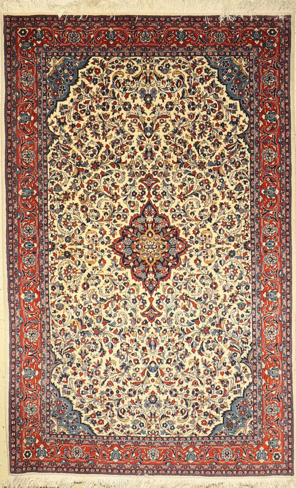 Sarogh fein, Persien, ca. 40 Jahre, Korkwolle, ca. 210 x 131 cm, EHZ: 2 (Flecken)