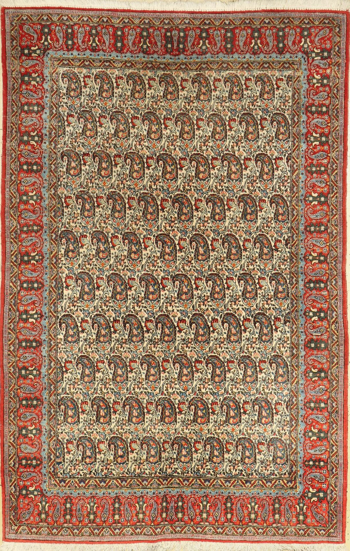 Ghom alt, Persien, ca. 50 Jahre, Wolle auf Baumwolle, ca. 211 x 137 cm, EHZ: 2-3