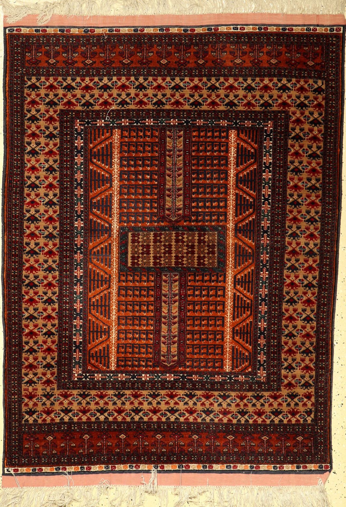 Mauri Engsi fein, Afghanistan, ca. 50 Jahre, Wolle auf Wolle, ca. 158 x 114 cm, EHZ:2