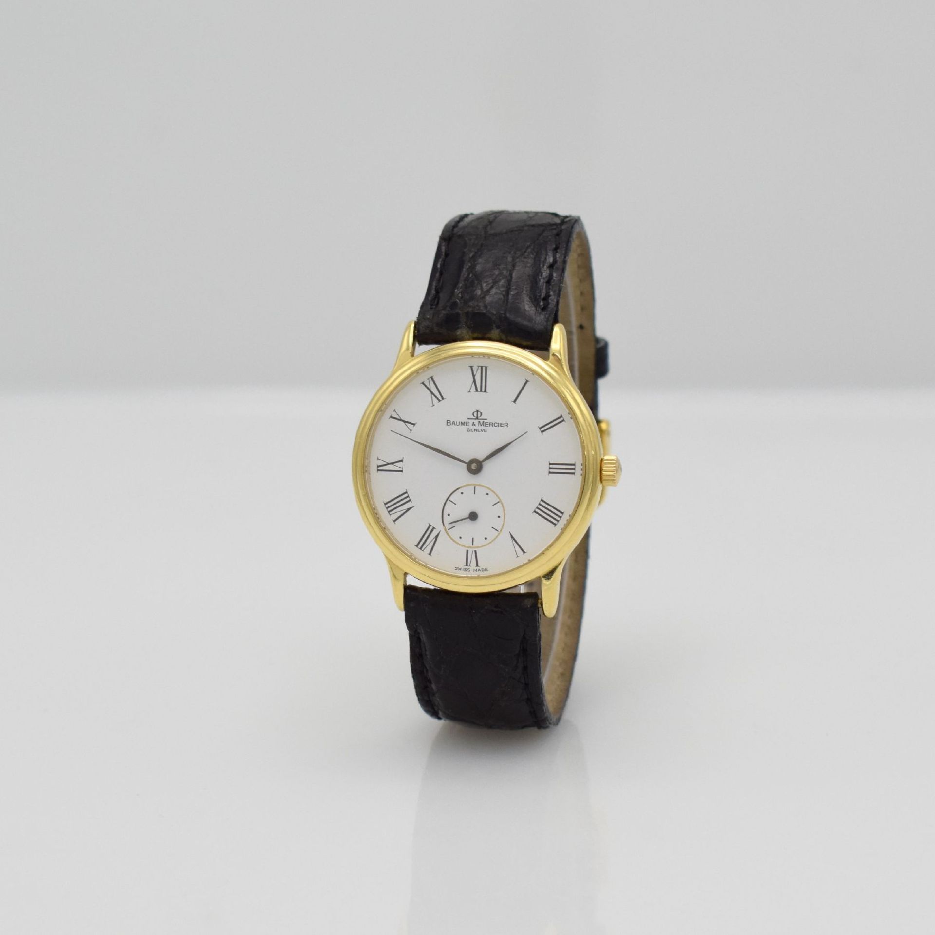 BAUME & MERCIER 18k yellow gold wristwatch, Switzerland sold according to original warranty card - Bild 3 aus 7