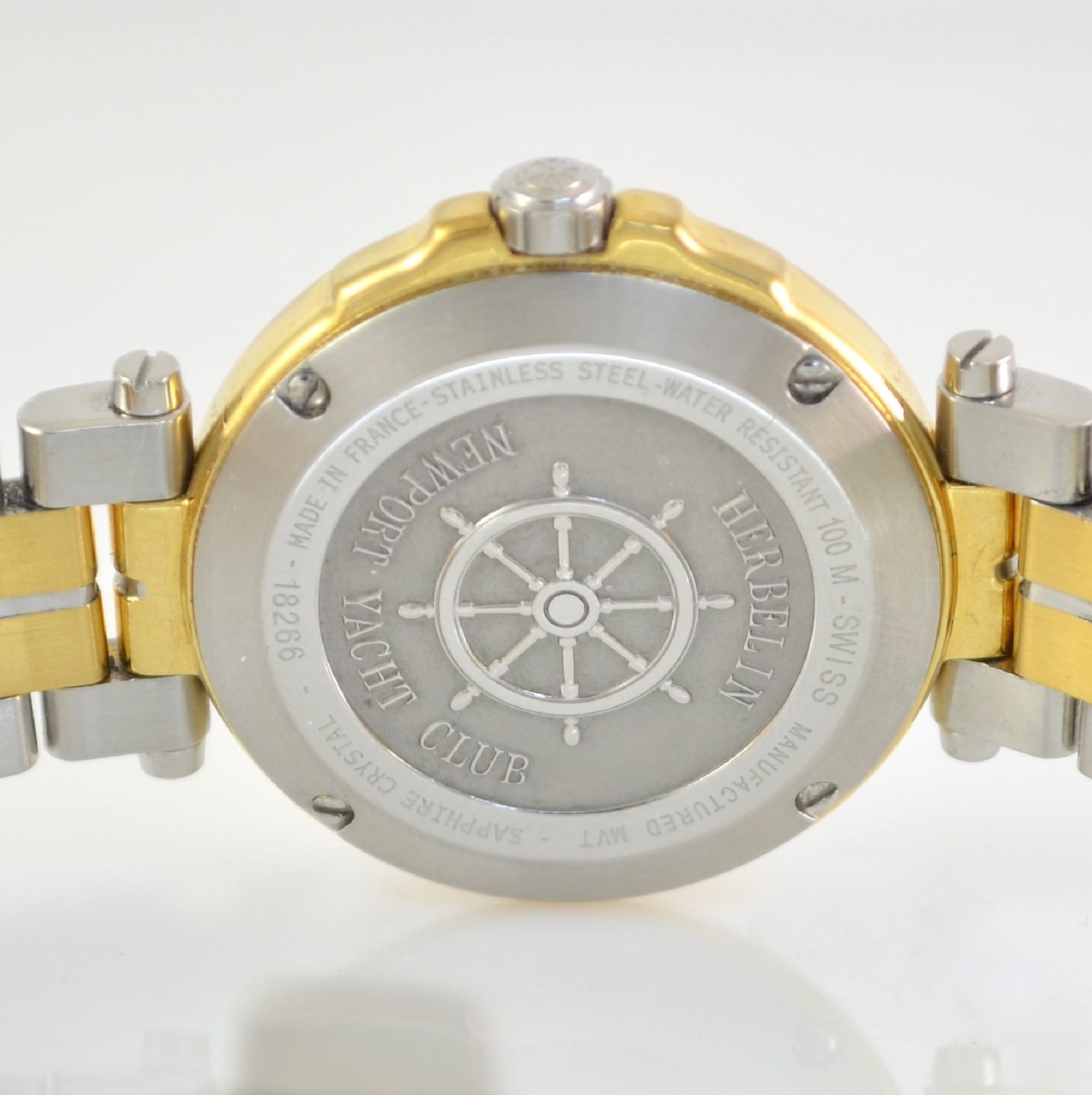 MICHEL HERBELIN ladies wristwatch Newport Yacht Club, France around 2015, reference 18266, stainless - Bild 6 aus 7