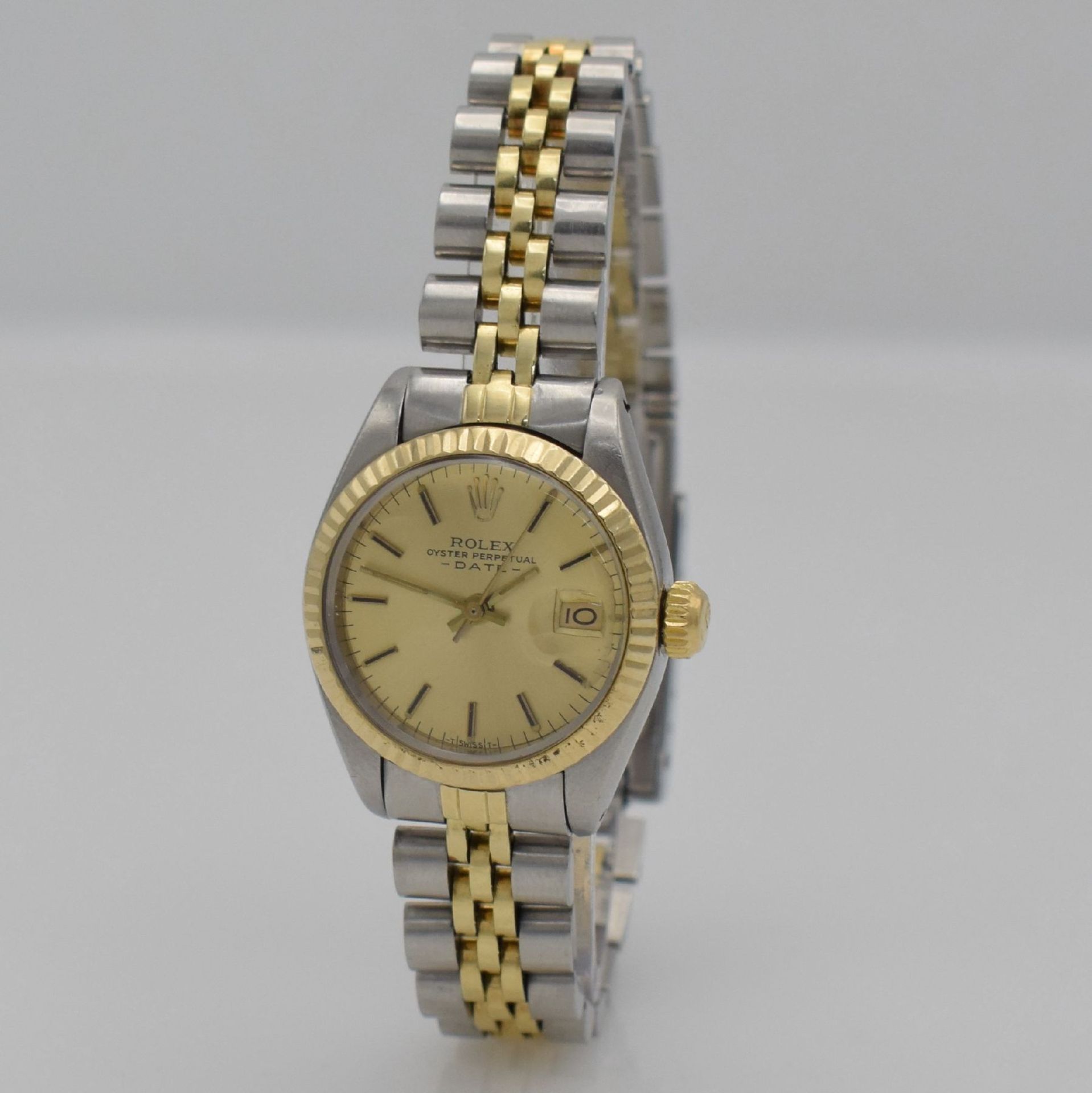 ROLEX Date reference 6917 ladies wristwatch in steel/gold, Switzerland around 1982, self winding, - Bild 3 aus 6