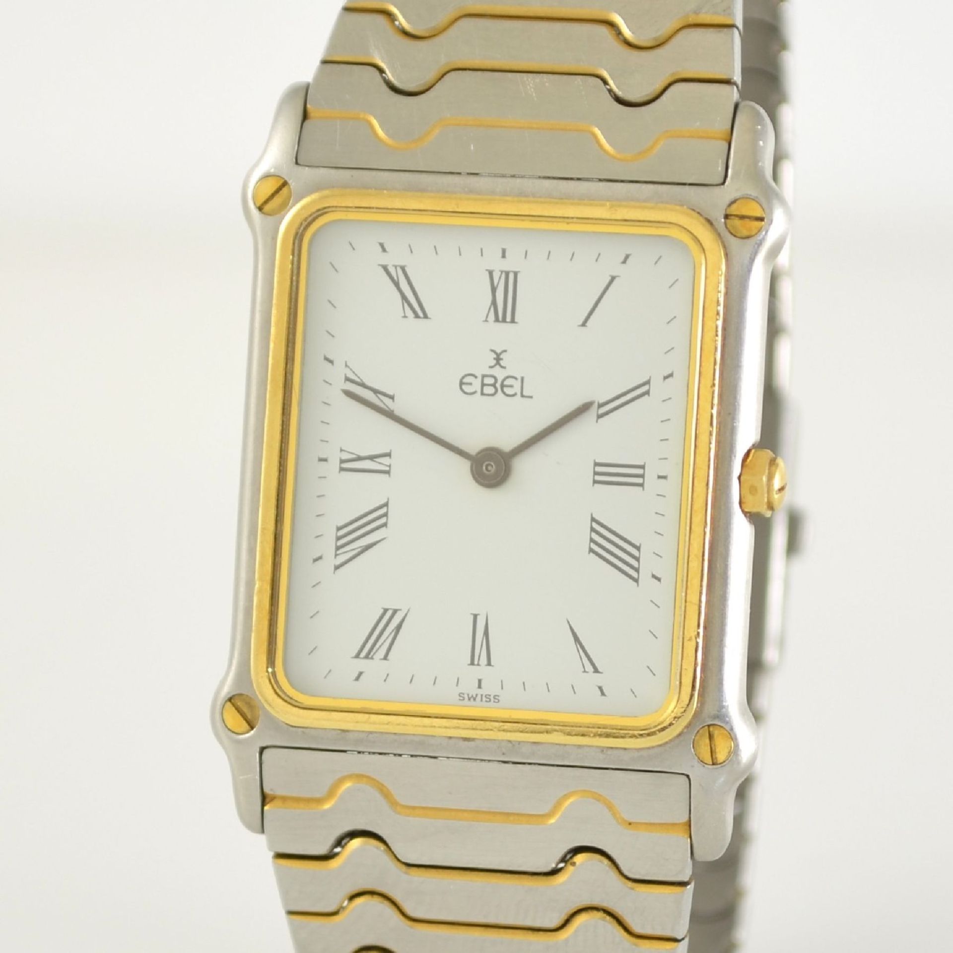 EBEL wristwatch, Switzerland around 1990, stainless steel/gold combined including bracelet, - Bild 4 aus 6