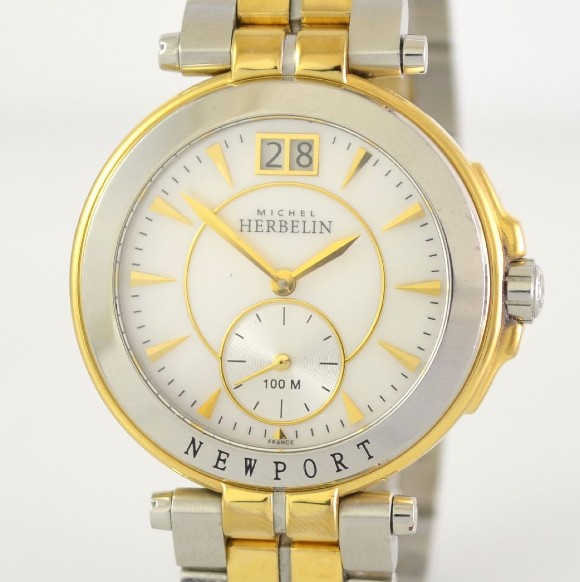 MICHEL HERBELIN ladies wristwatch Newport Yacht Club, France around 2015, reference 18266, stainless - Bild 4 aus 7