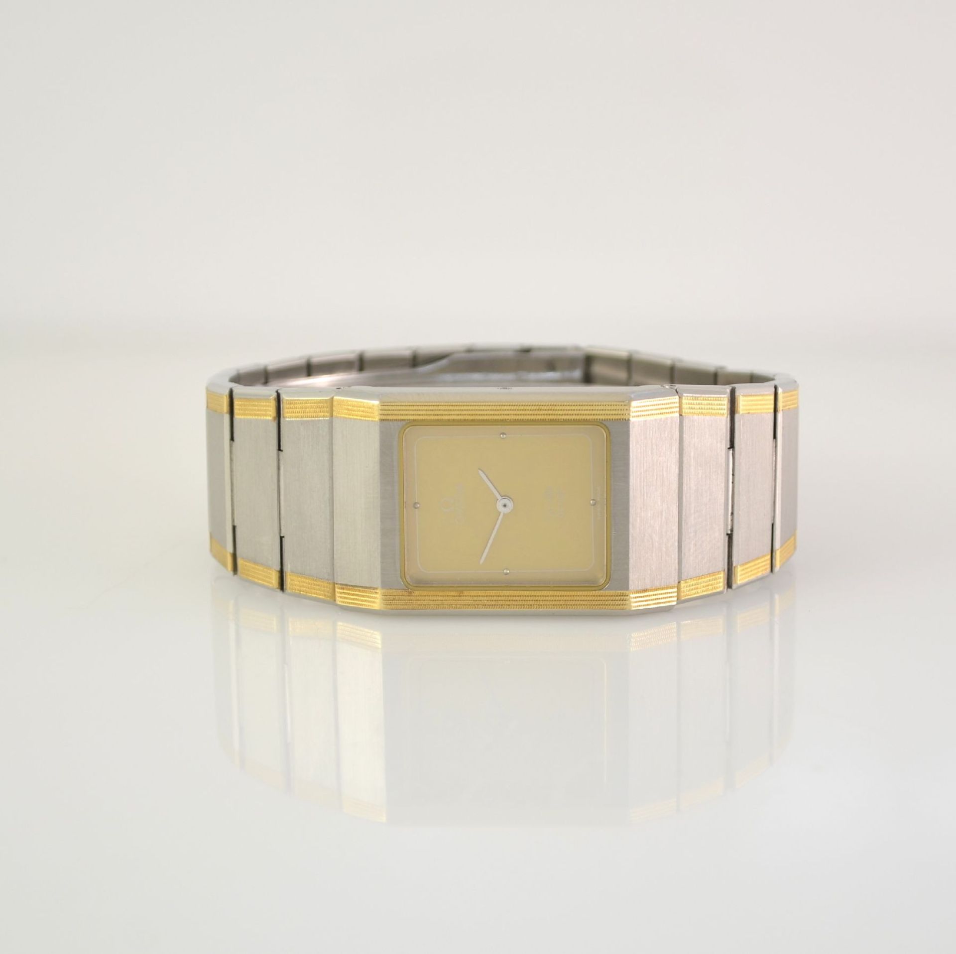 OMEGA wristwatch series De Ville design, Switzerland 1980´s, reference 1387, stainless steel/gold