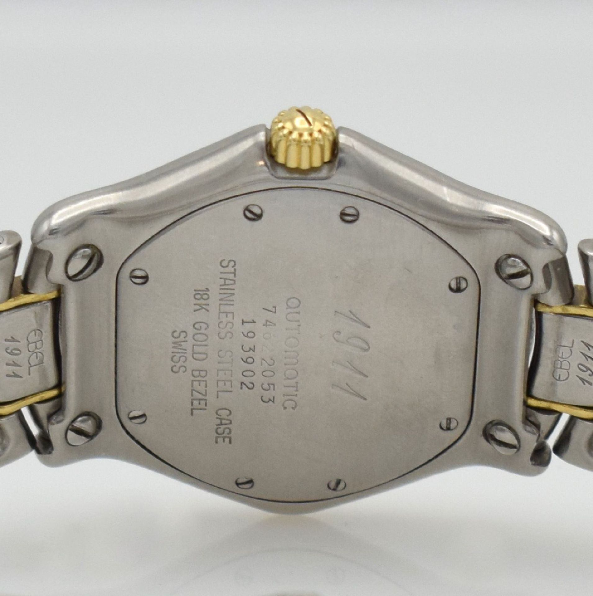 EBEL 1911 wristwatch in stainless steel/gold, Switzerland sold according to warranty card inMay - Bild 7 aus 10
