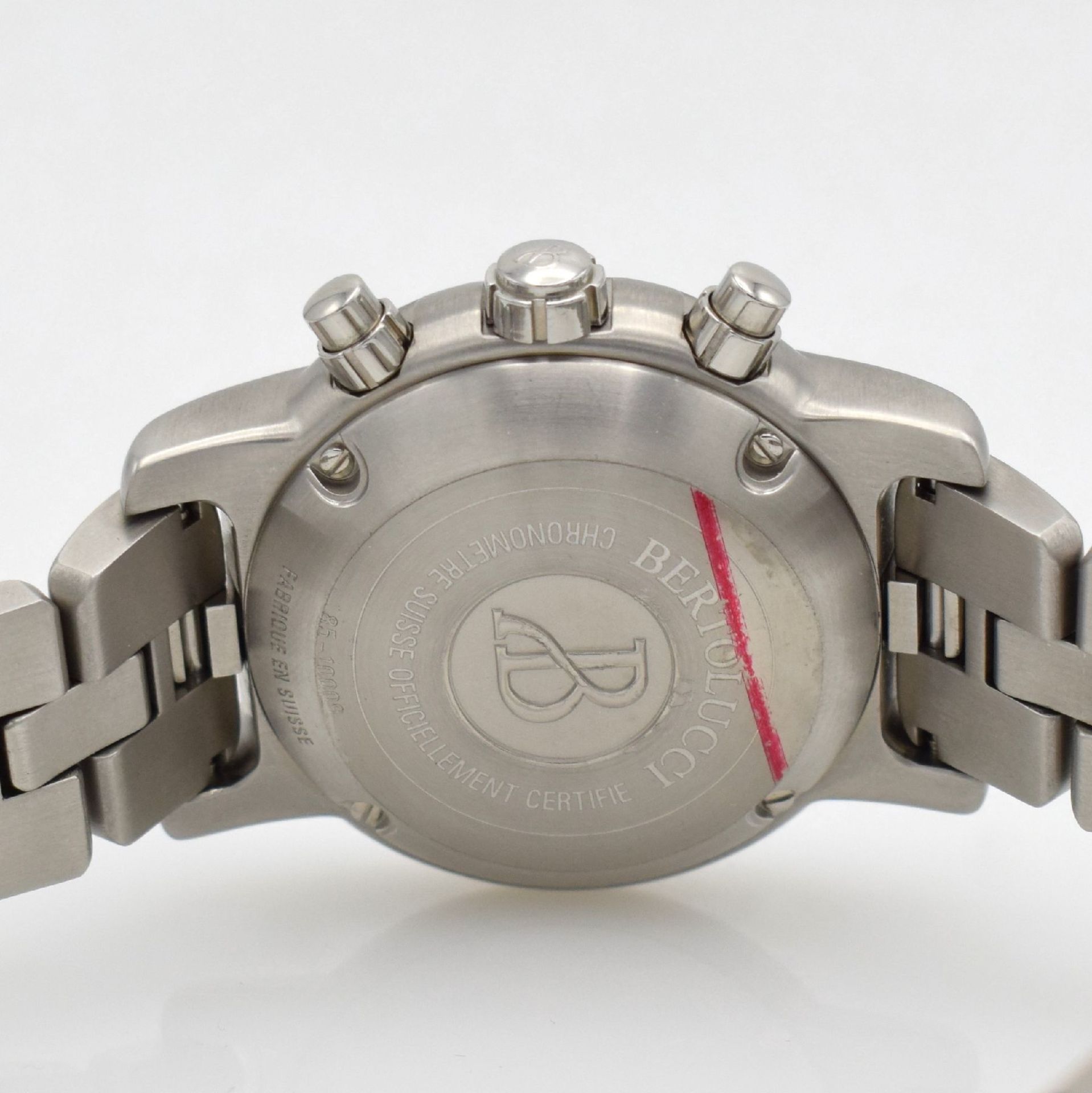 BERTOLUCCI chronometer gents wristwatch with chronograph, Switzerland around 2000, self winding, - Bild 7 aus 7