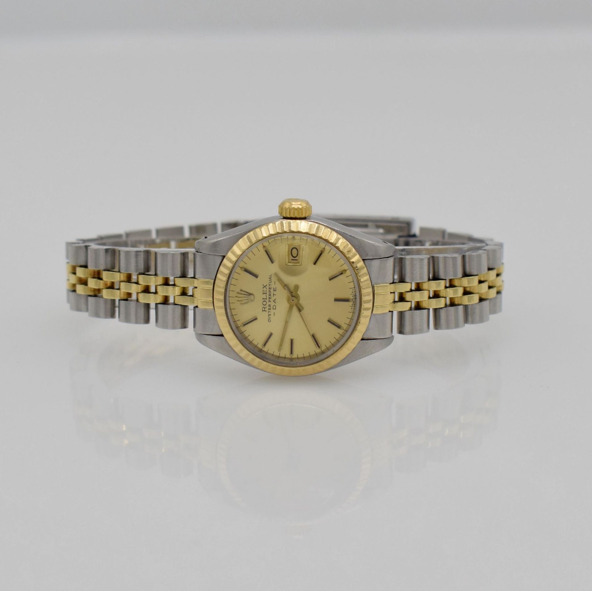 ROLEX Date reference 6917 ladies wristwatch in steel/gold, Switzerland around 1982, self winding,