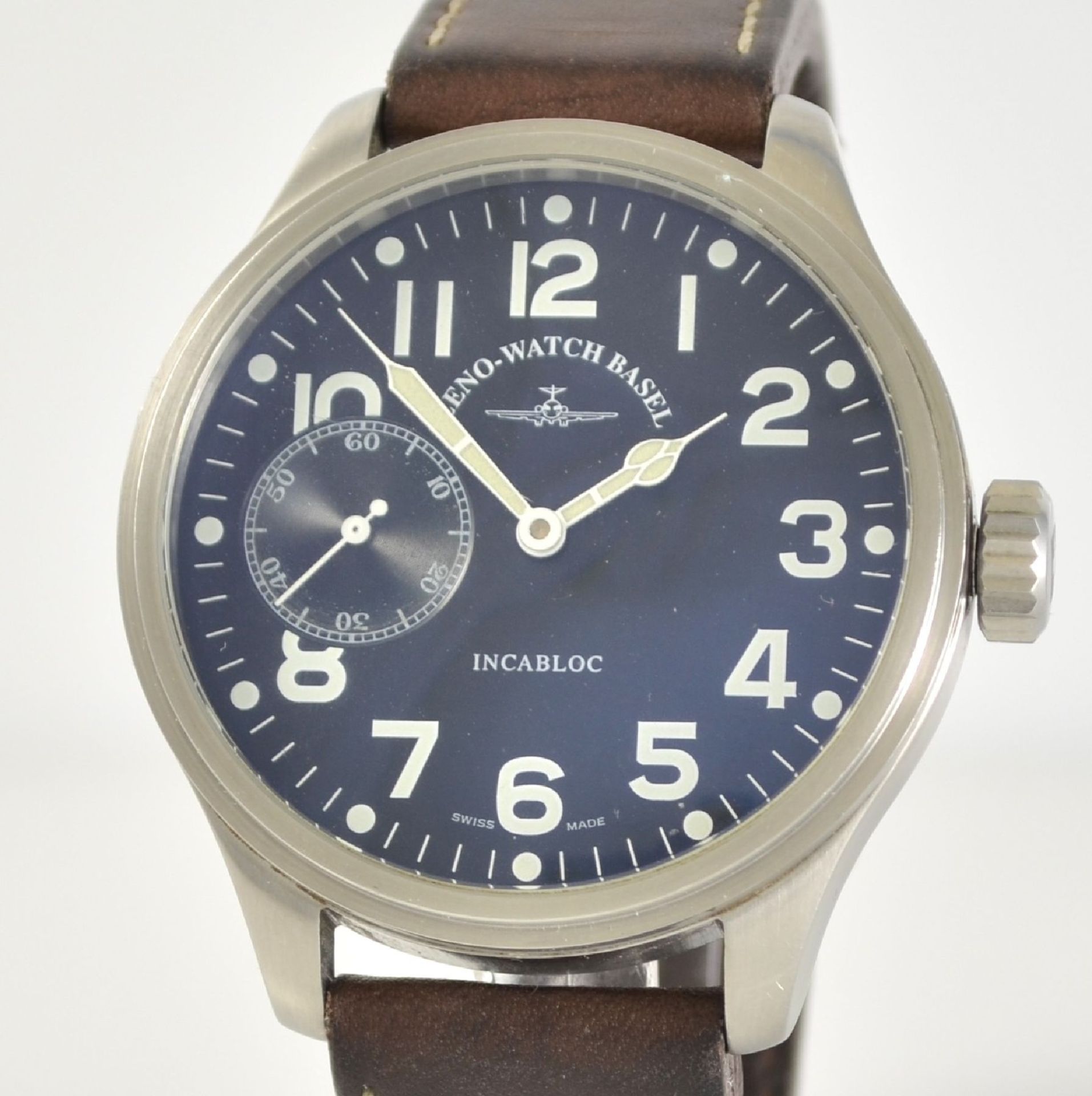 ZENO-WATCH BASEL Pilot big gents wristwatch, Switzerland sold in May 2006 according to warranty - Bild 4 aus 7