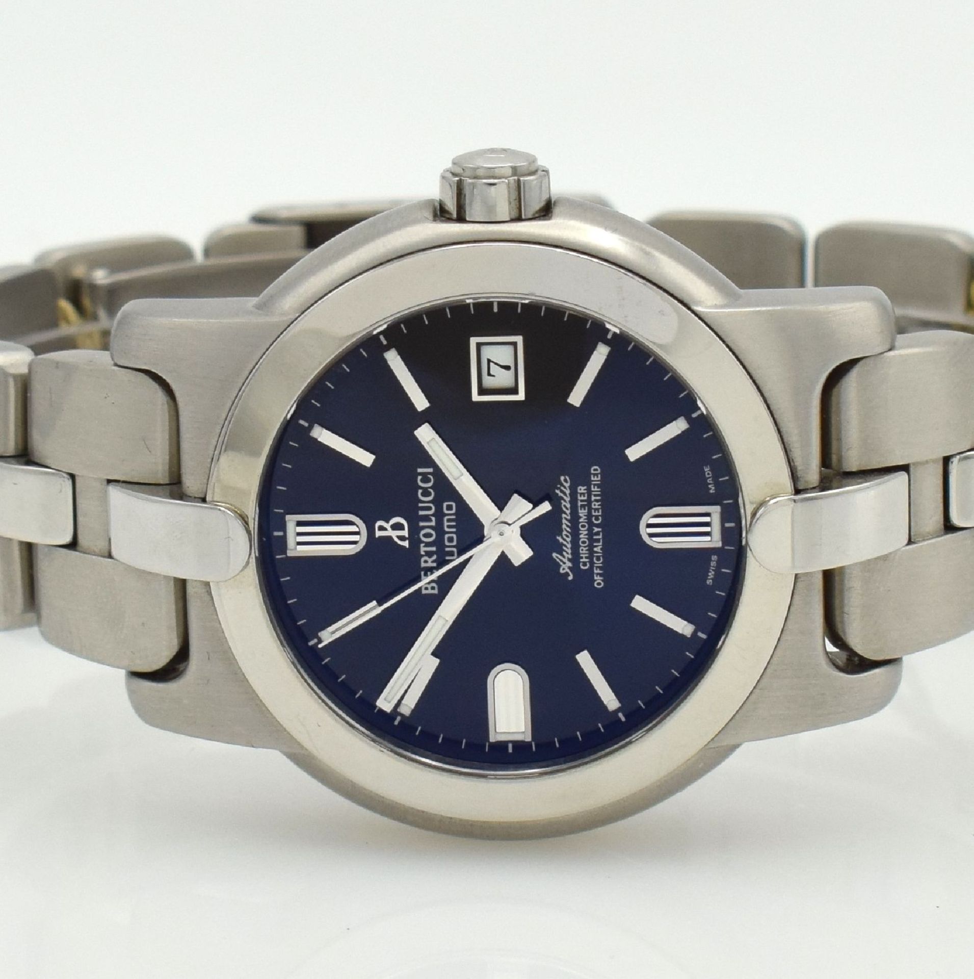 BERTOLUCCI Uomo chronometer gents wristwatch, Switzerland around 2000, self winding, screwed down - Bild 2 aus 7