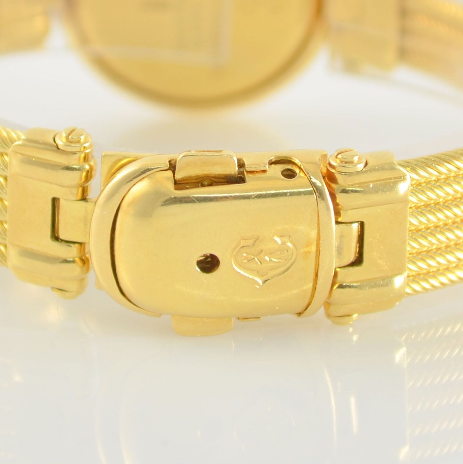 PHILIPPE CHARRIOL 18k yellow gold diamond set ladies wristwatch including gold bracelet, Germany/ - Bild 5 aus 6