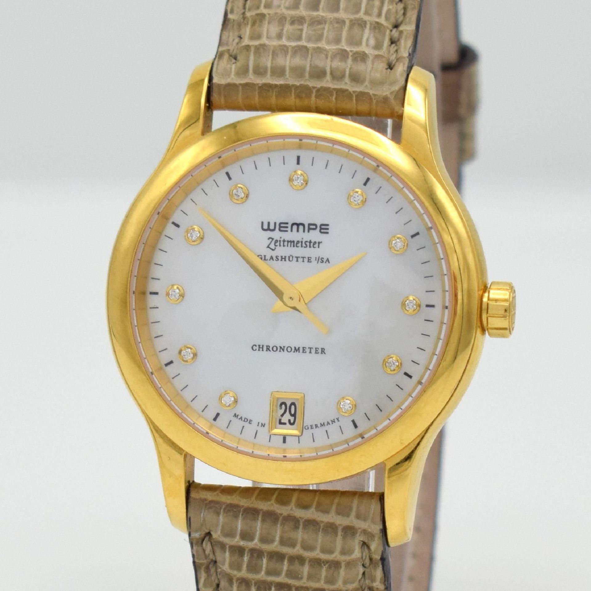 WEMPE Zeitmeister ladies wristwatch, Germany sold in June 2015 according to certificate, quartz, - Bild 4 aus 9