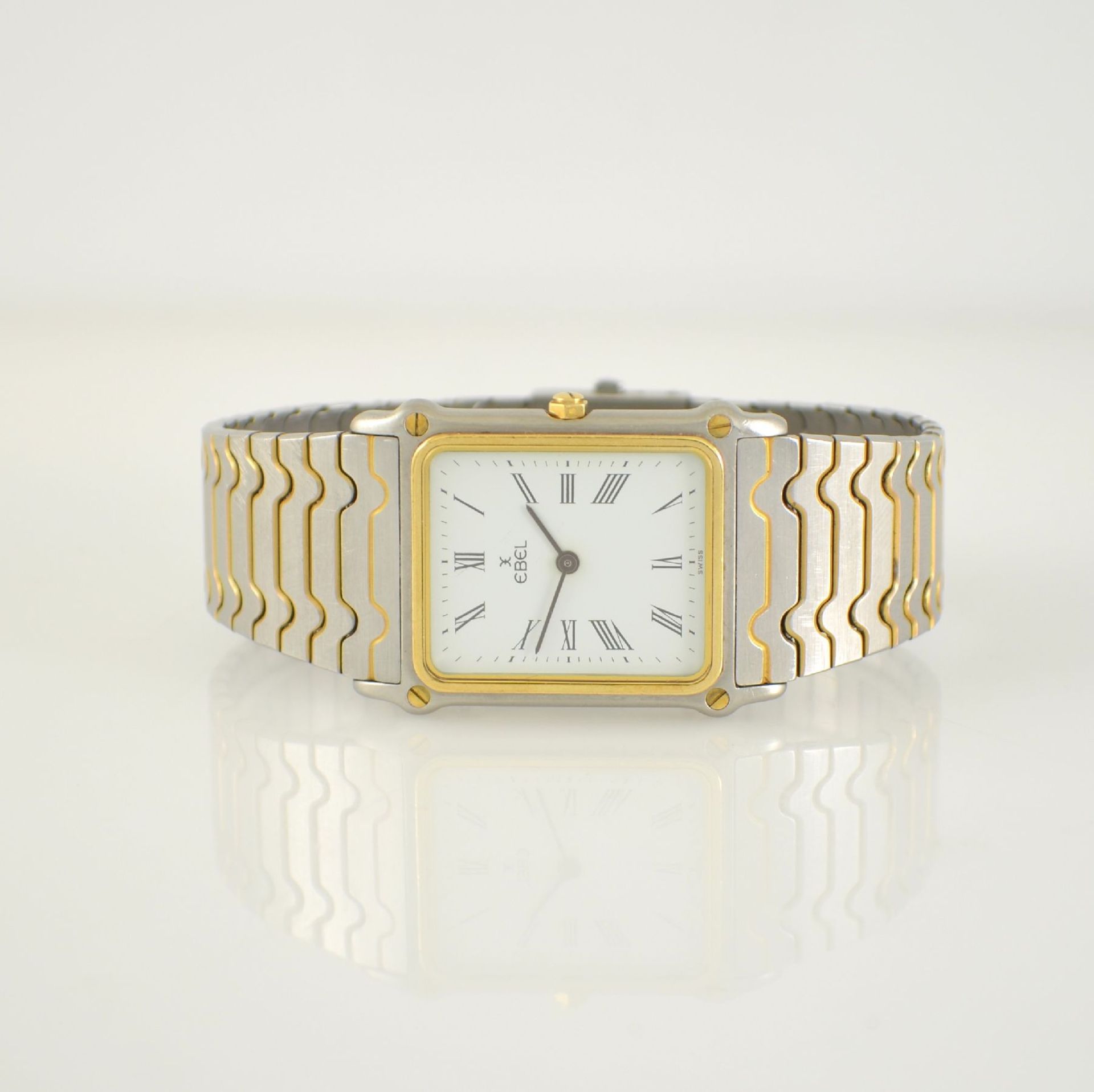 EBEL wristwatch, Switzerland around 1990, stainless steel/gold combined including bracelet,