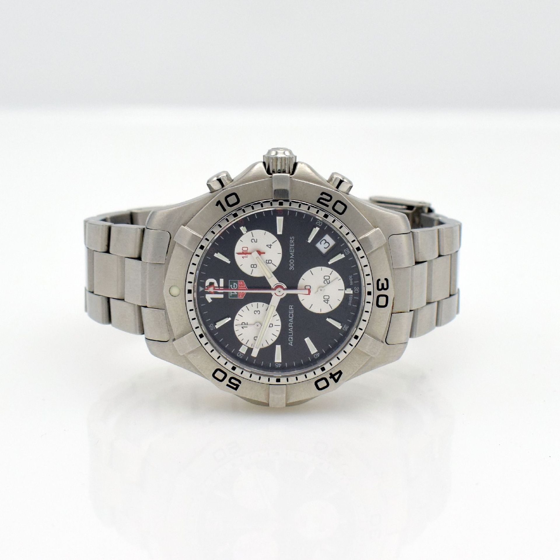 TAG HEUER Aquaracer gents wristwatch with chronograph, Switzerland around 2010, quartz, reference