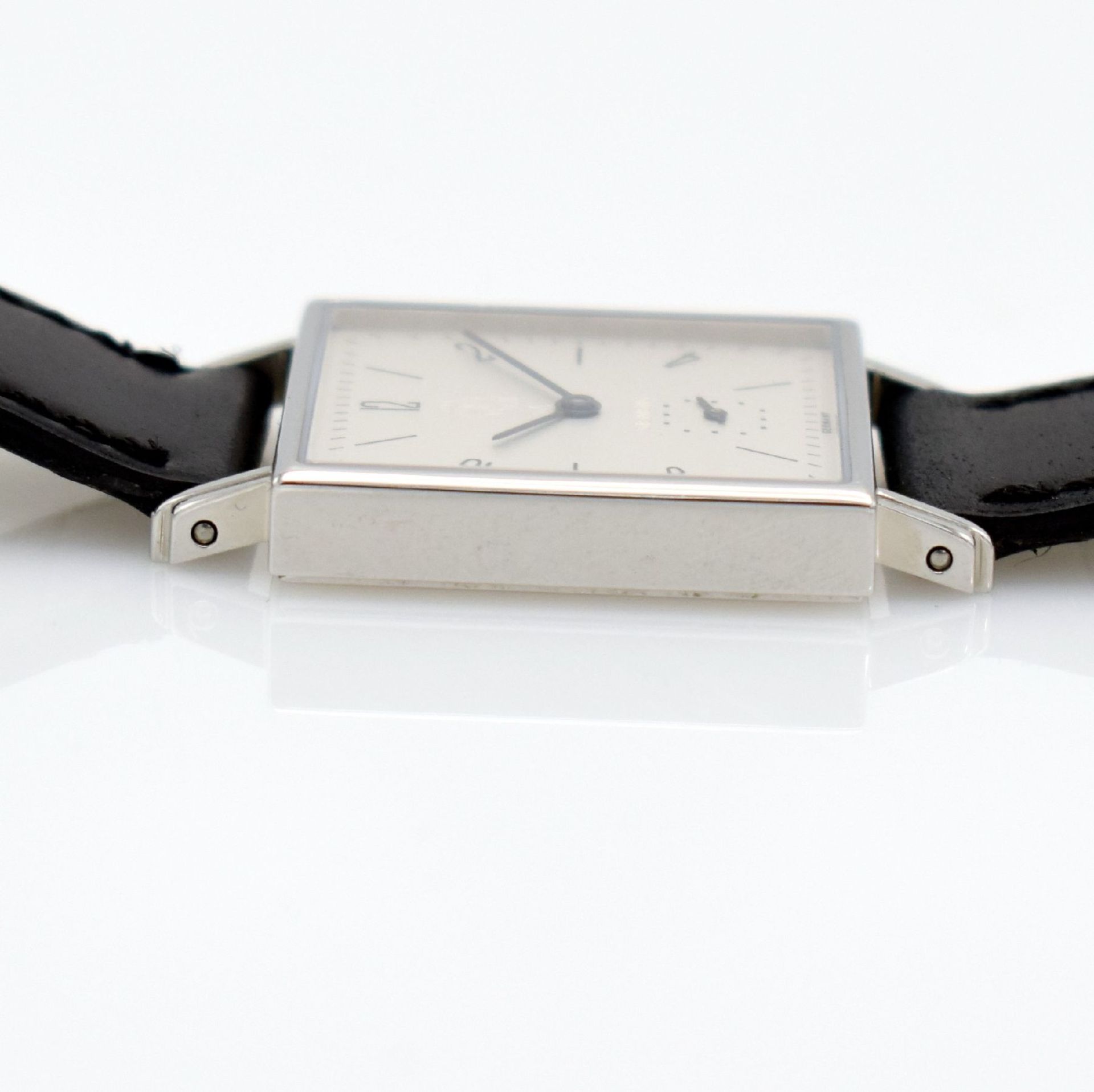 NOMOS Tetra Siemens wristwatch in stainless steel, with dedication engraving, Germany sold in - Bild 6 aus 7