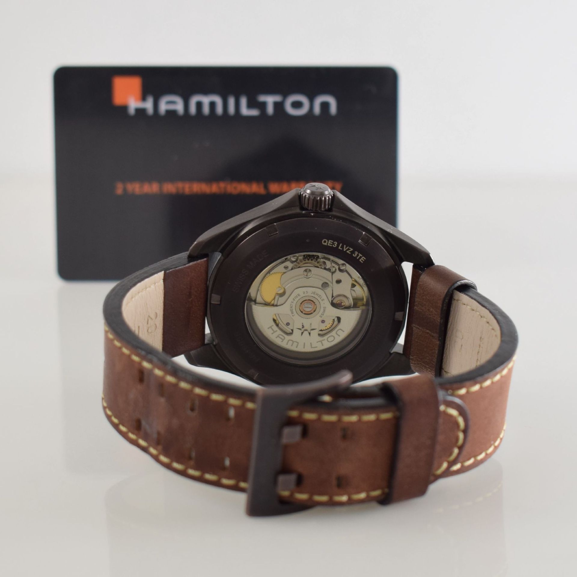 HAMILTON gents wristwatch Khaki Aviation Pilot Day Date, self winding, reference H64605531, - Bild 7 aus 7