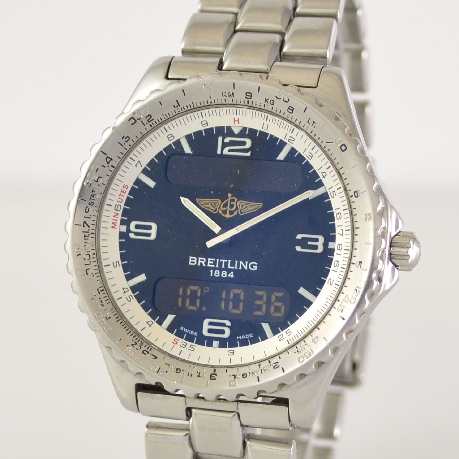BREITLING multifunction wristwatch Chronospace, reference A56011, stainless steel case including - Bild 4 aus 8