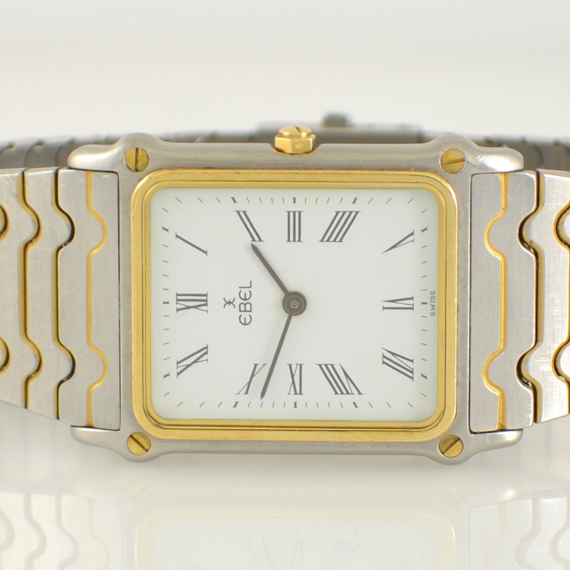 EBEL wristwatch, Switzerland around 1990, stainless steel/gold combined including bracelet, - Bild 2 aus 6
