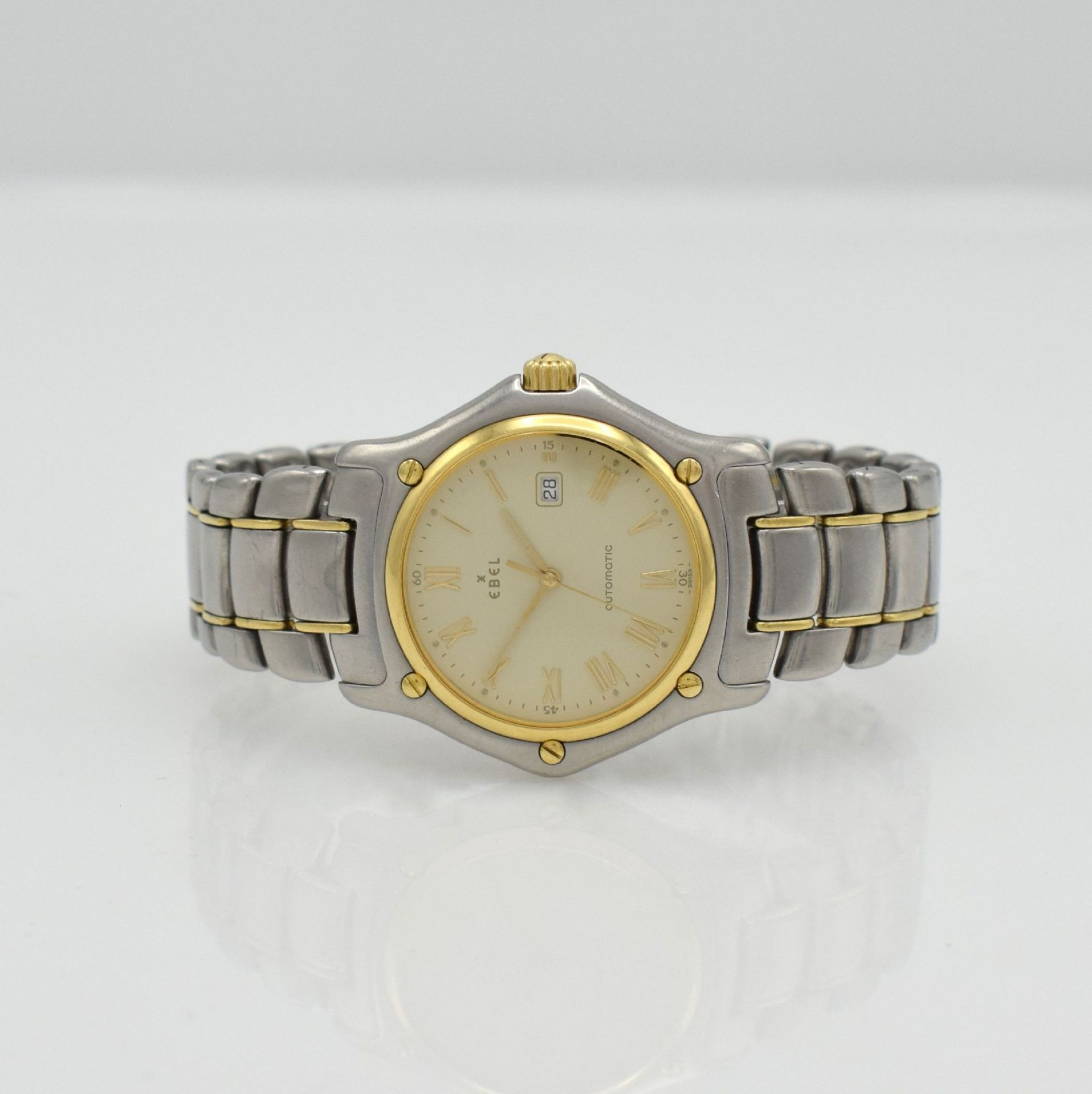 EBEL 1911 wristwatch in stainless steel/gold, Switzerland sold according to warranty card inMay