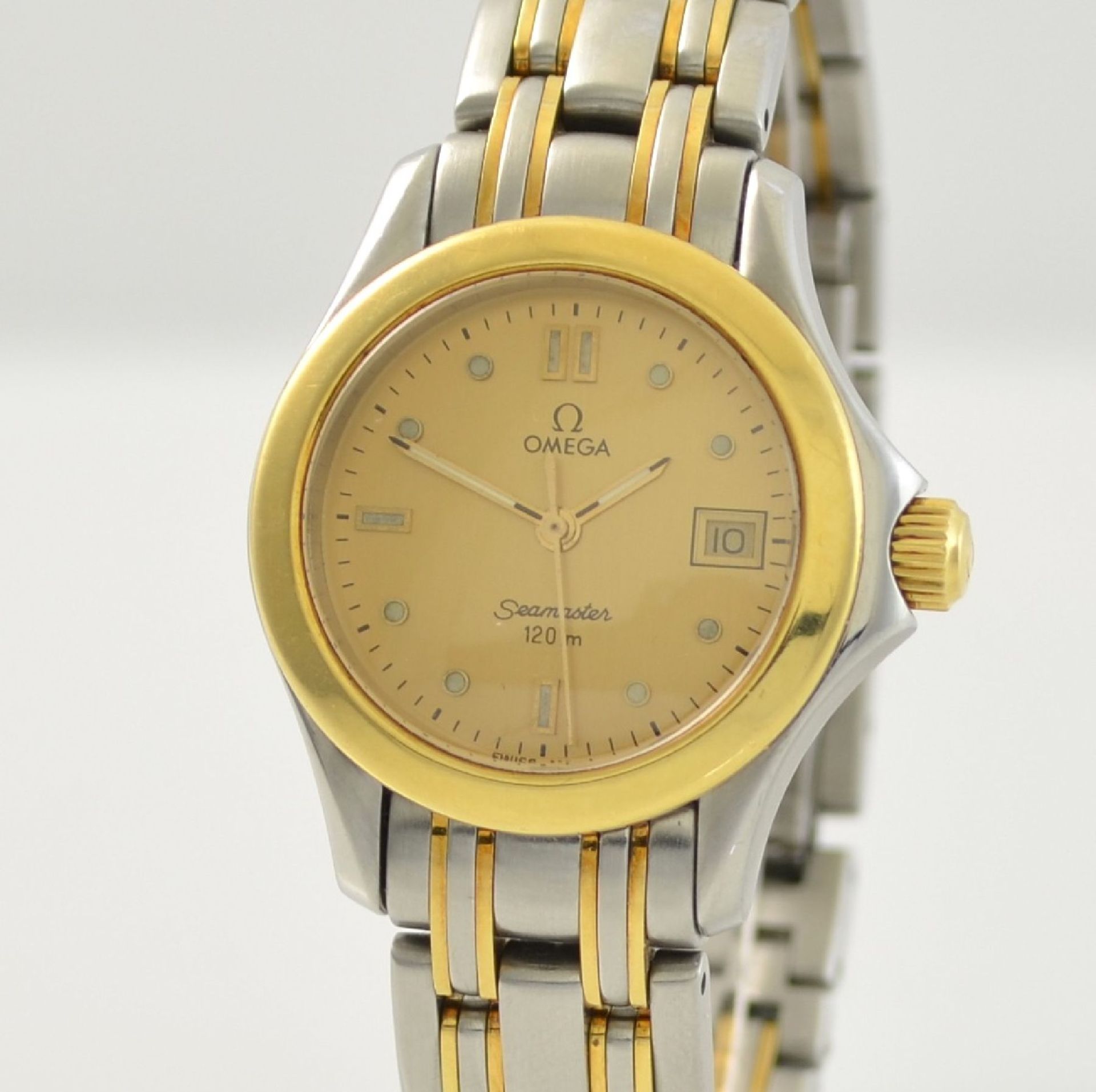 OMEGA Seamaster ladies wristwatch, Switzerland around 1995, stainless steel/gold combined - Bild 4 aus 5