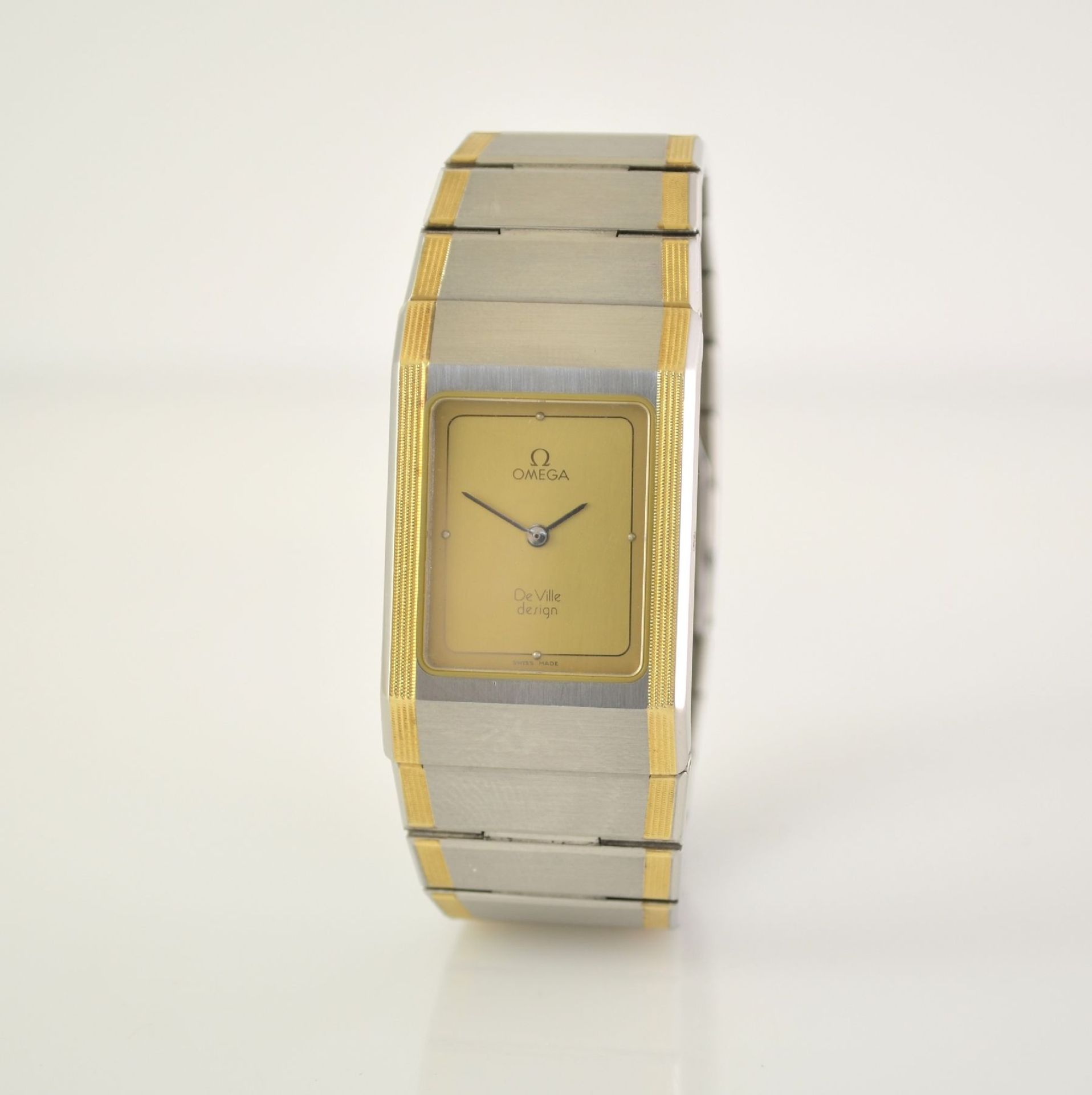 OMEGA wristwatch series De Ville design, Switzerland 1980´s, reference 1387, stainless steel/gold - Bild 3 aus 6