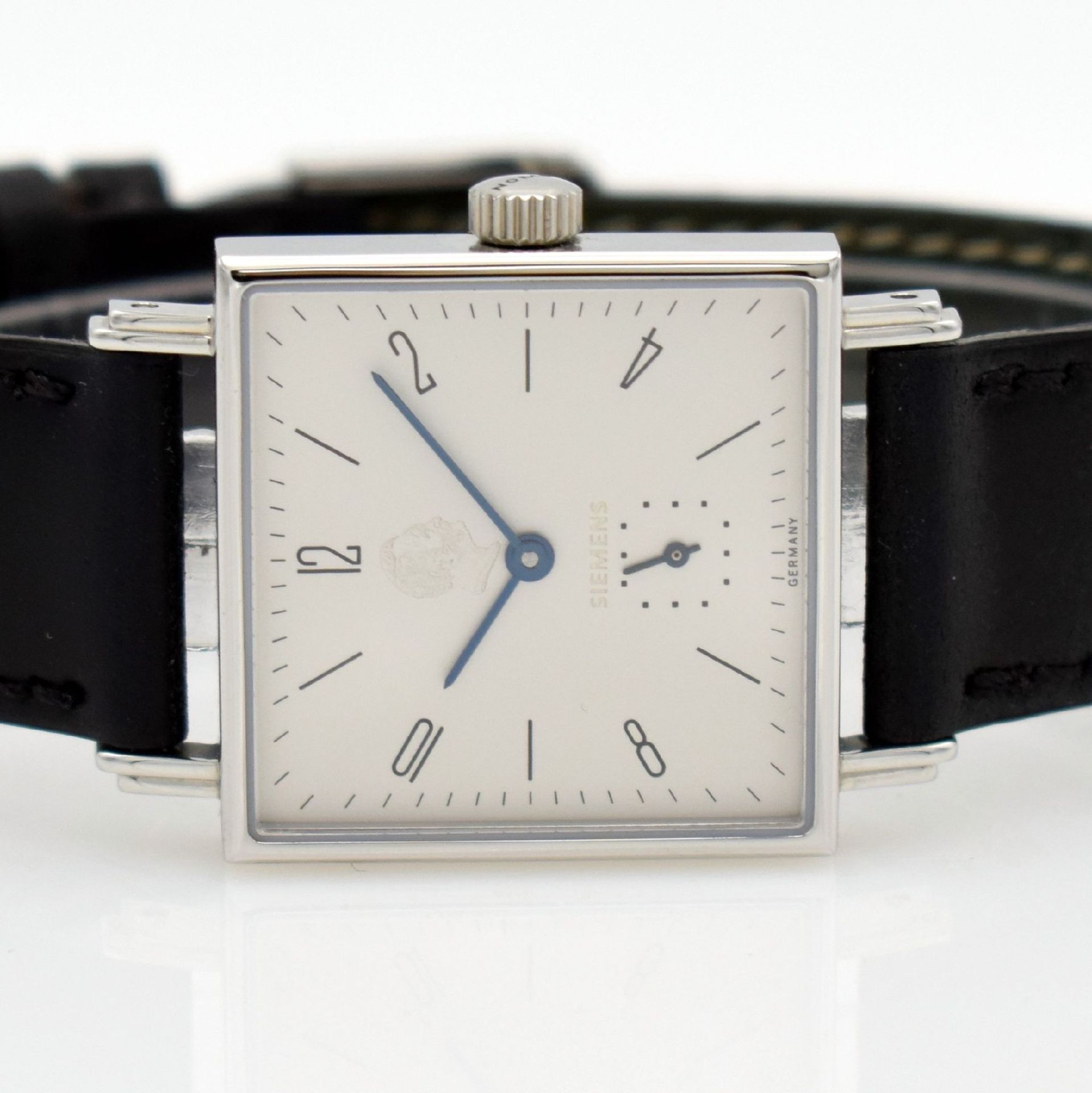 NOMOS Tetra Siemens wristwatch in stainless steel, with dedication engraving, Germany sold in - Bild 2 aus 7