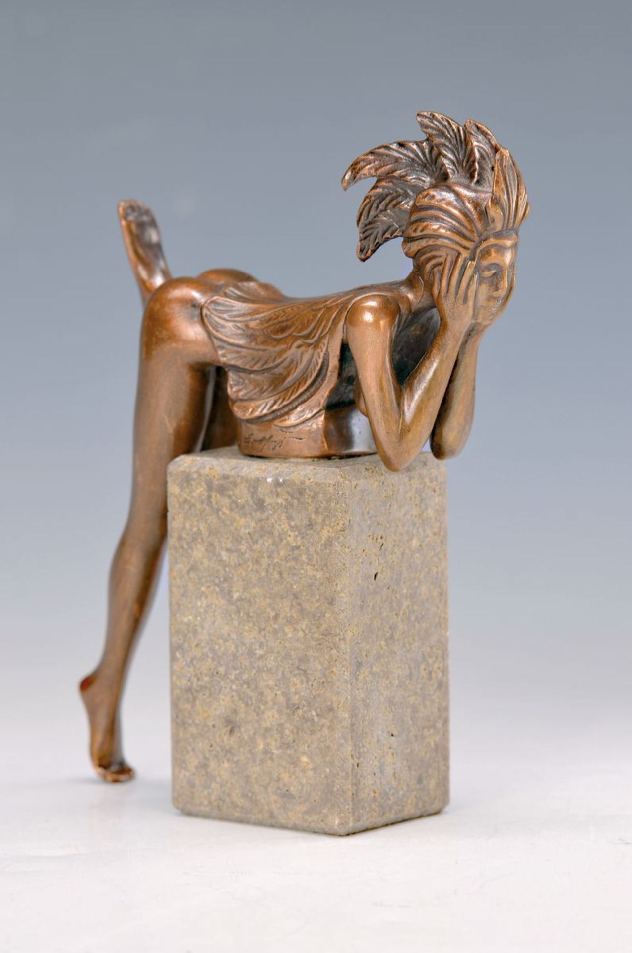 Ernst Fuchs, 1930 Vienna-2015, bronze sculpture, Papagena, signed, num. 3950/7500, incl. With base