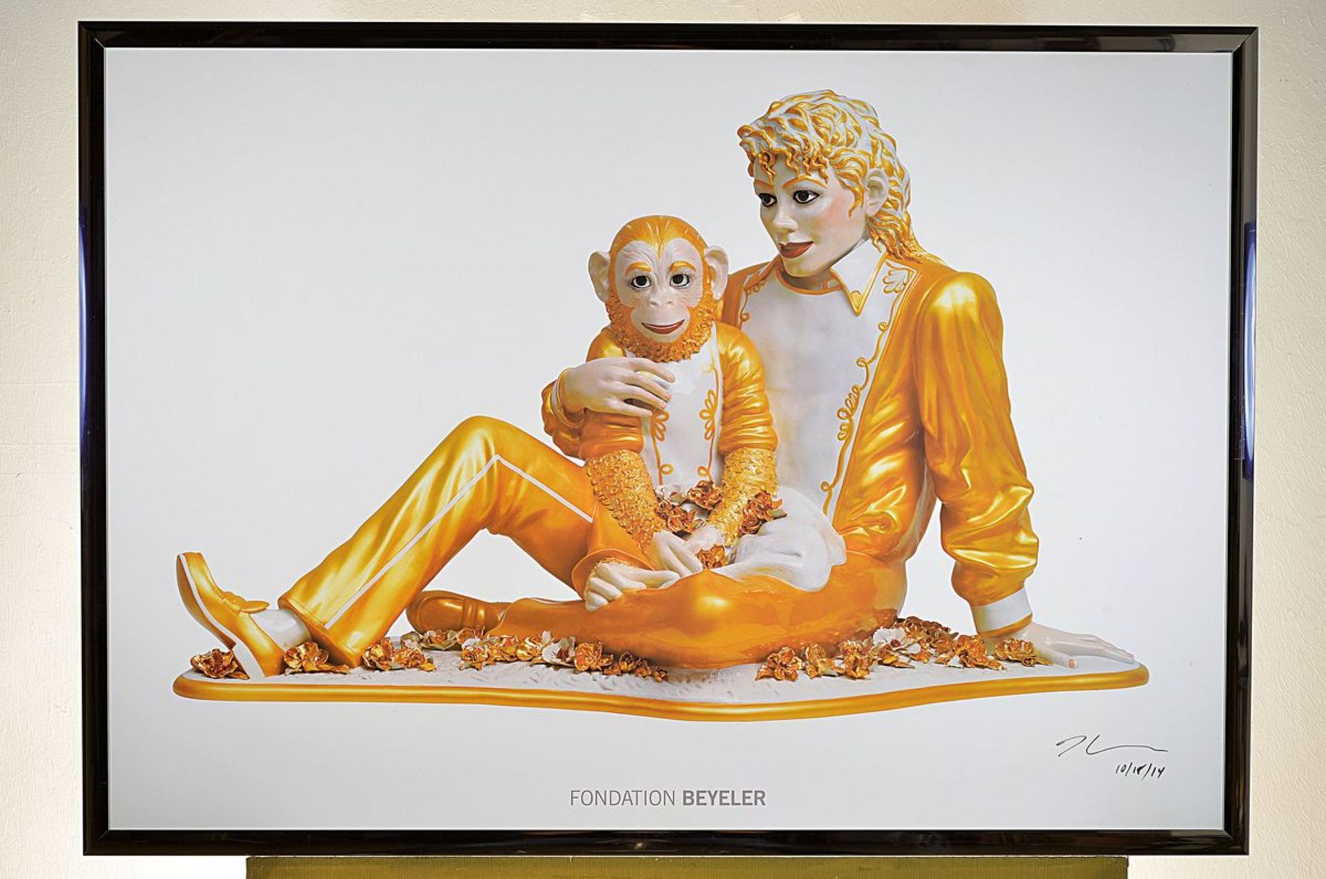 Jeff Koons, born 1955, # "Michael Jackson and Bubbles #", Fondation Beyeler, offset lithograph, - Bild 3 aus 3