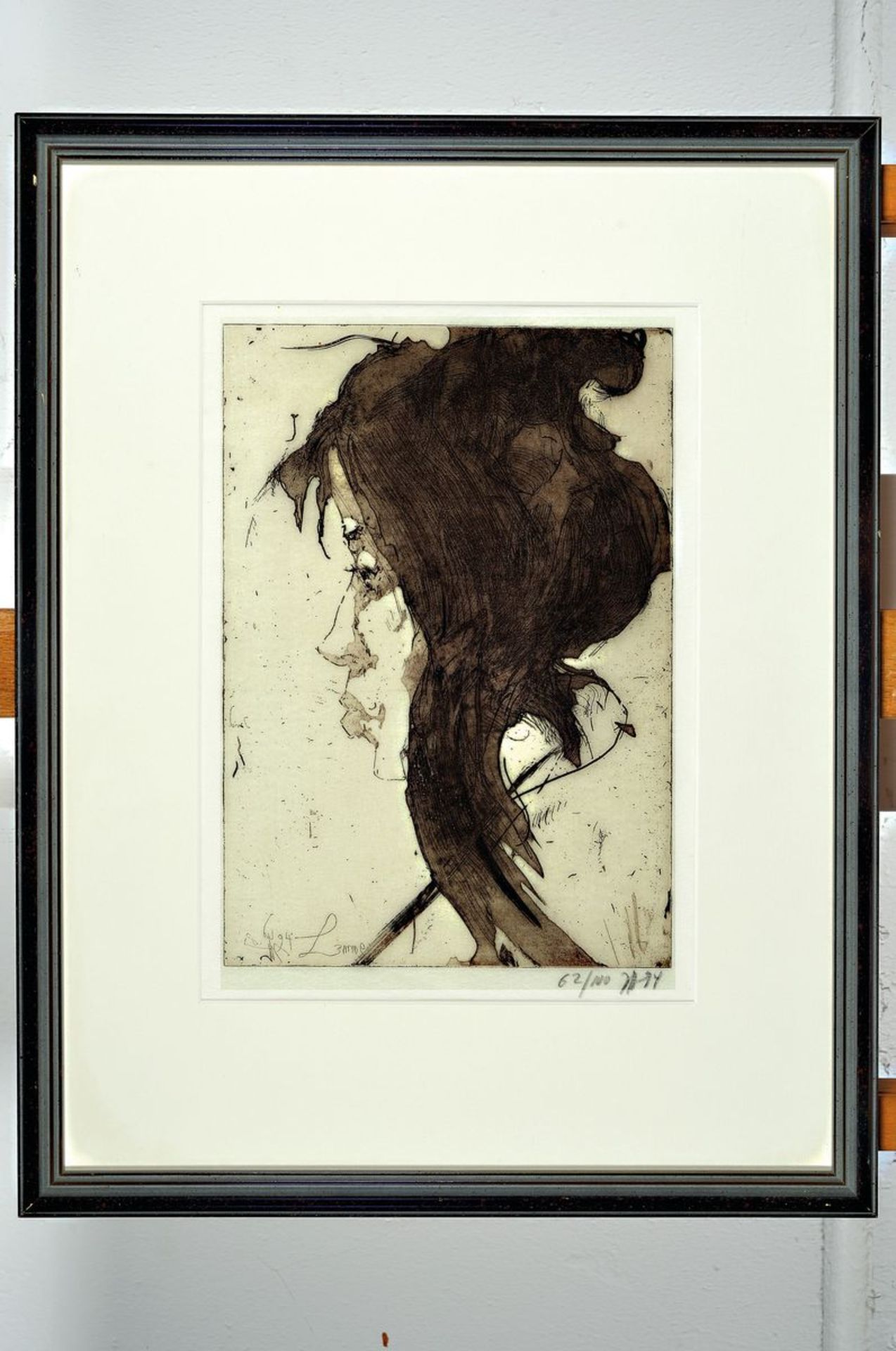 Horst Janssen, 1929 Hamburg-1995, mixed lot of4 etchings, each signed and numbered, framed twice - Bild 4 aus 4