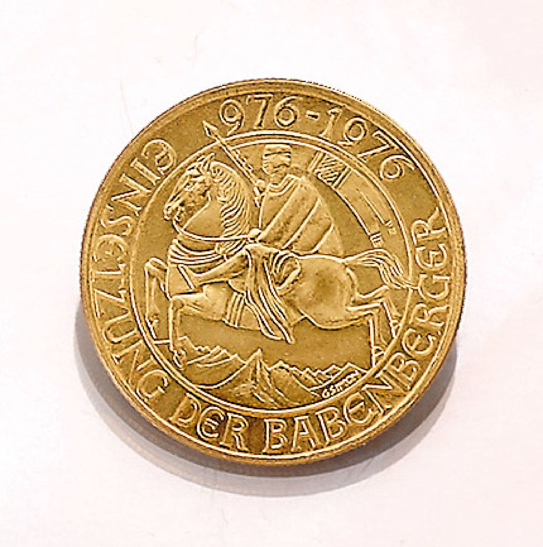 Gold coin, 1000 Schilling, Austria, 1976 , 1,000th anniversary of the designation of the Babenberger