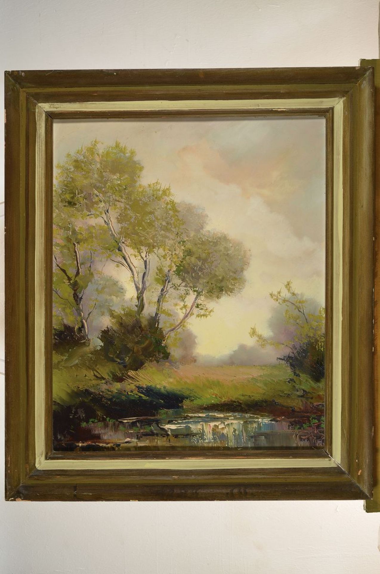 Karl Philipp Spitzer, 1887-1954 Speyer, two counterparts: summery and wintry landscape, oil / - Bild 4 aus 5