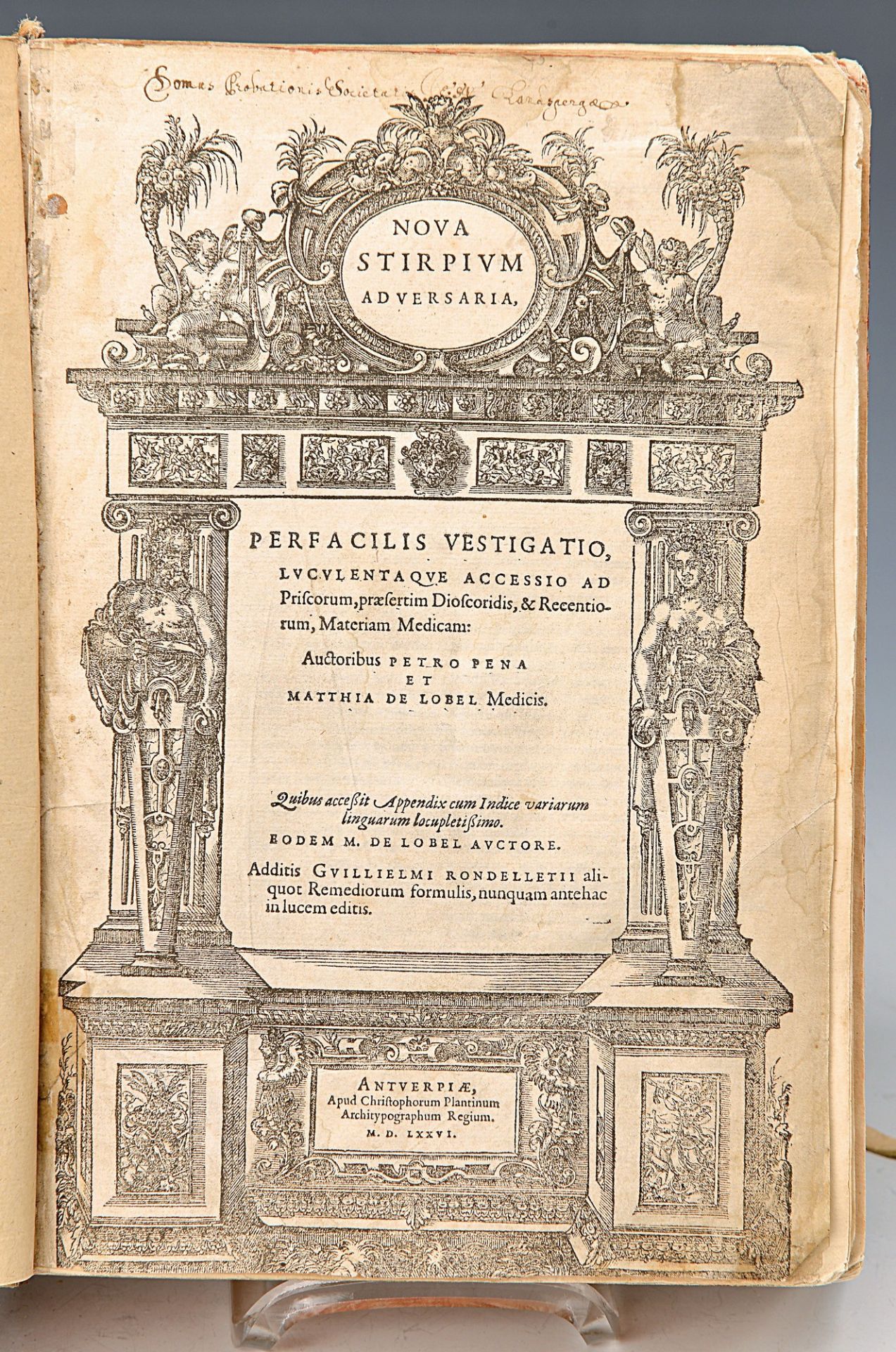Lobel, Matthias de (und P. Pena), Plantarum seu stirpium historia, Cui annexum est adversatioum