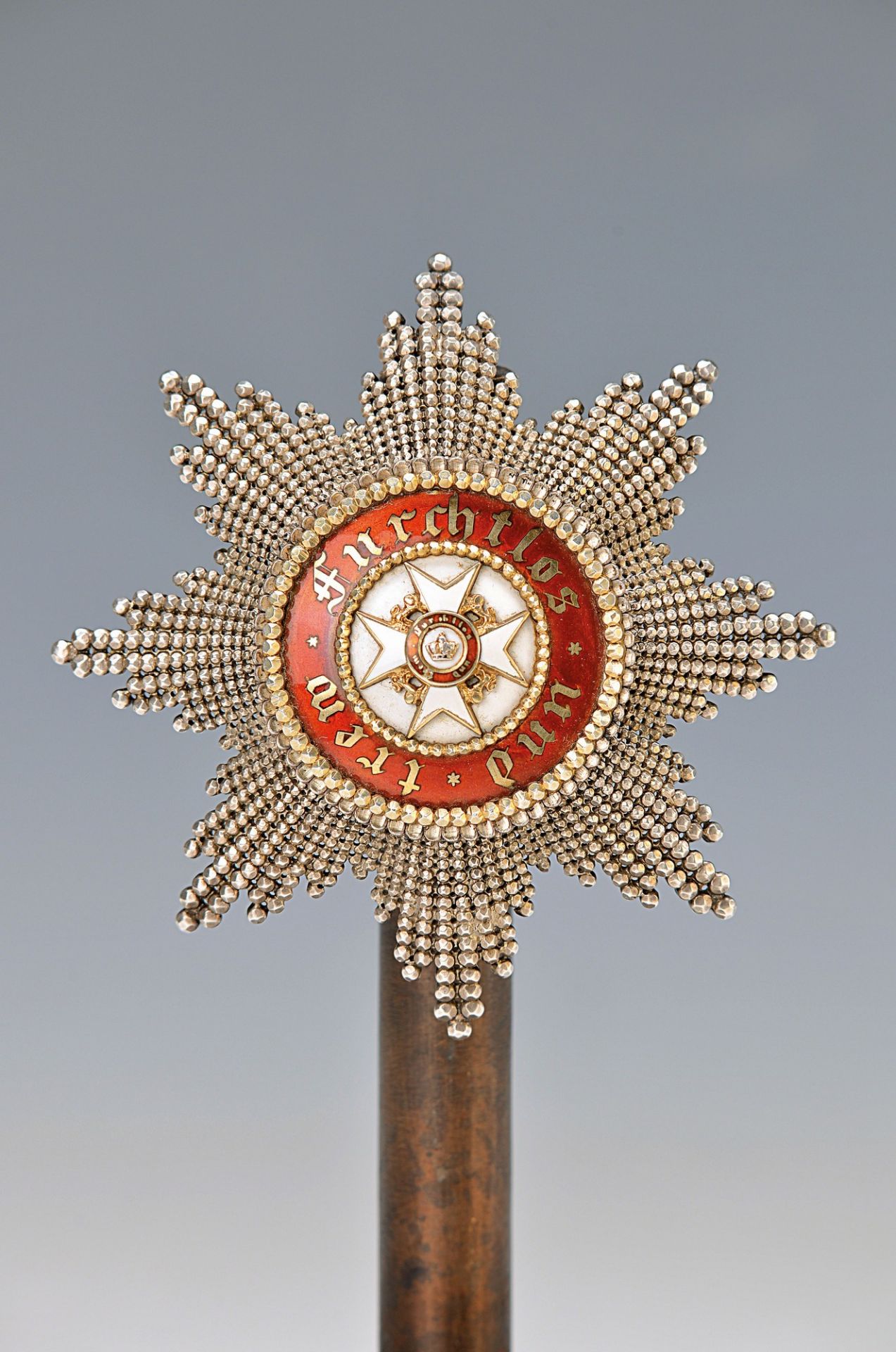 collector production: decoration of the crown Wurttemberg, breast star to large cross, silver, the