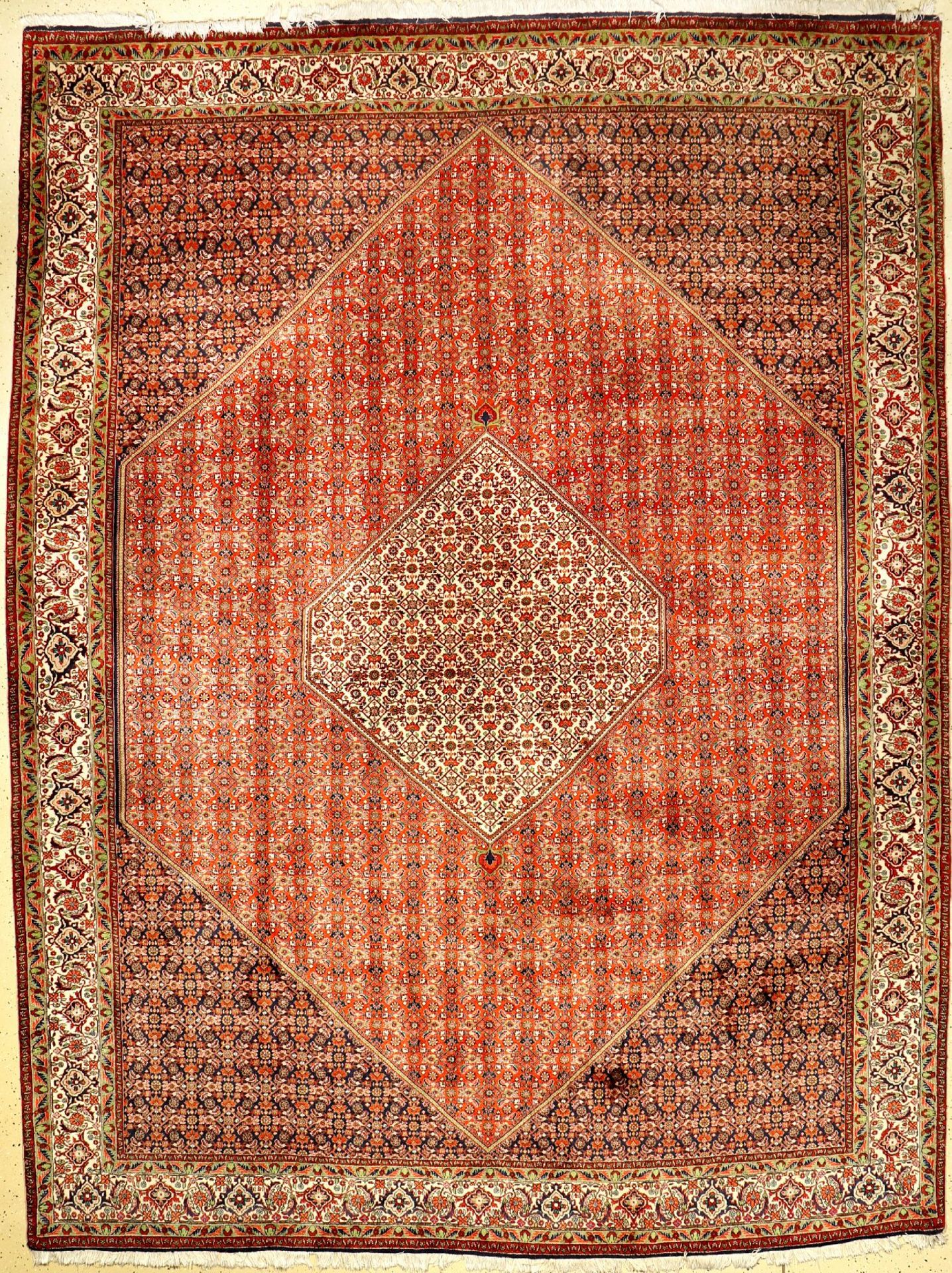 Bidjar fine, Persia, approx. 40 years, wool, approx. 341 x 258 cm, condition: 2. Auction: Antique,