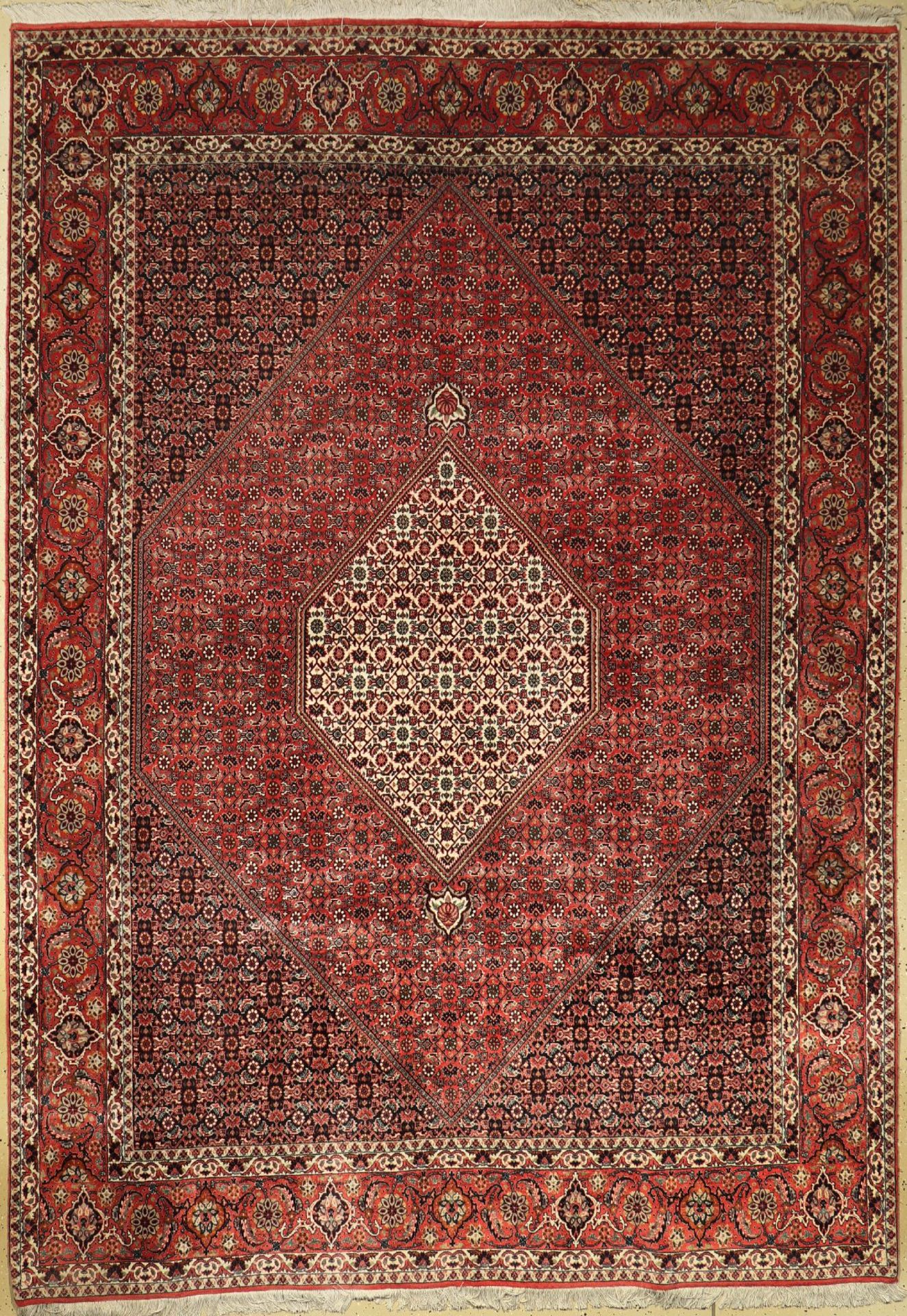 Bidjar, Persia, approx. 40 years, wool on cotton, approx. 297 x 204 cm, slightly faded. Auction: