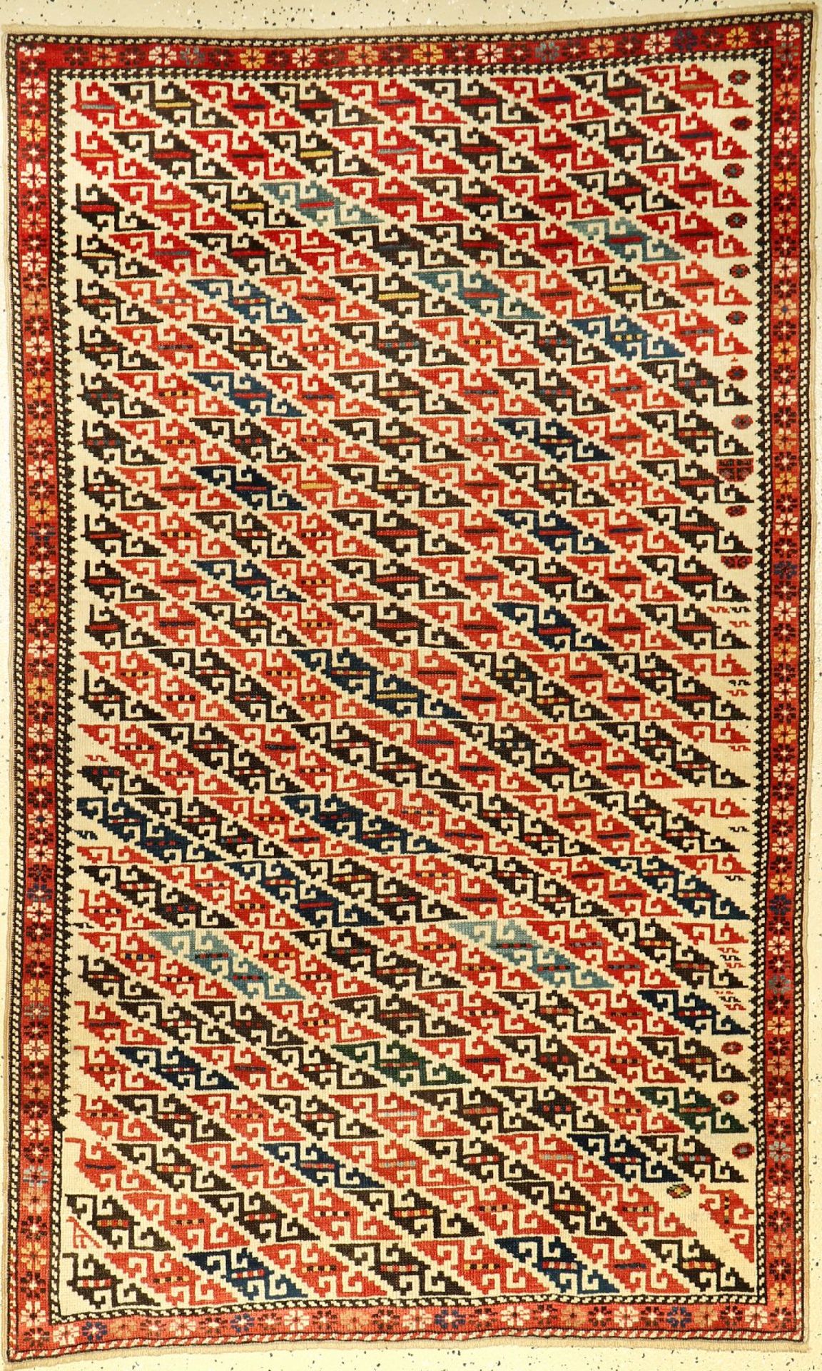 Rare fine Shirvan, Caucasus, late 19th century, wool on wool, approx. 173 x 107 cm, collector's