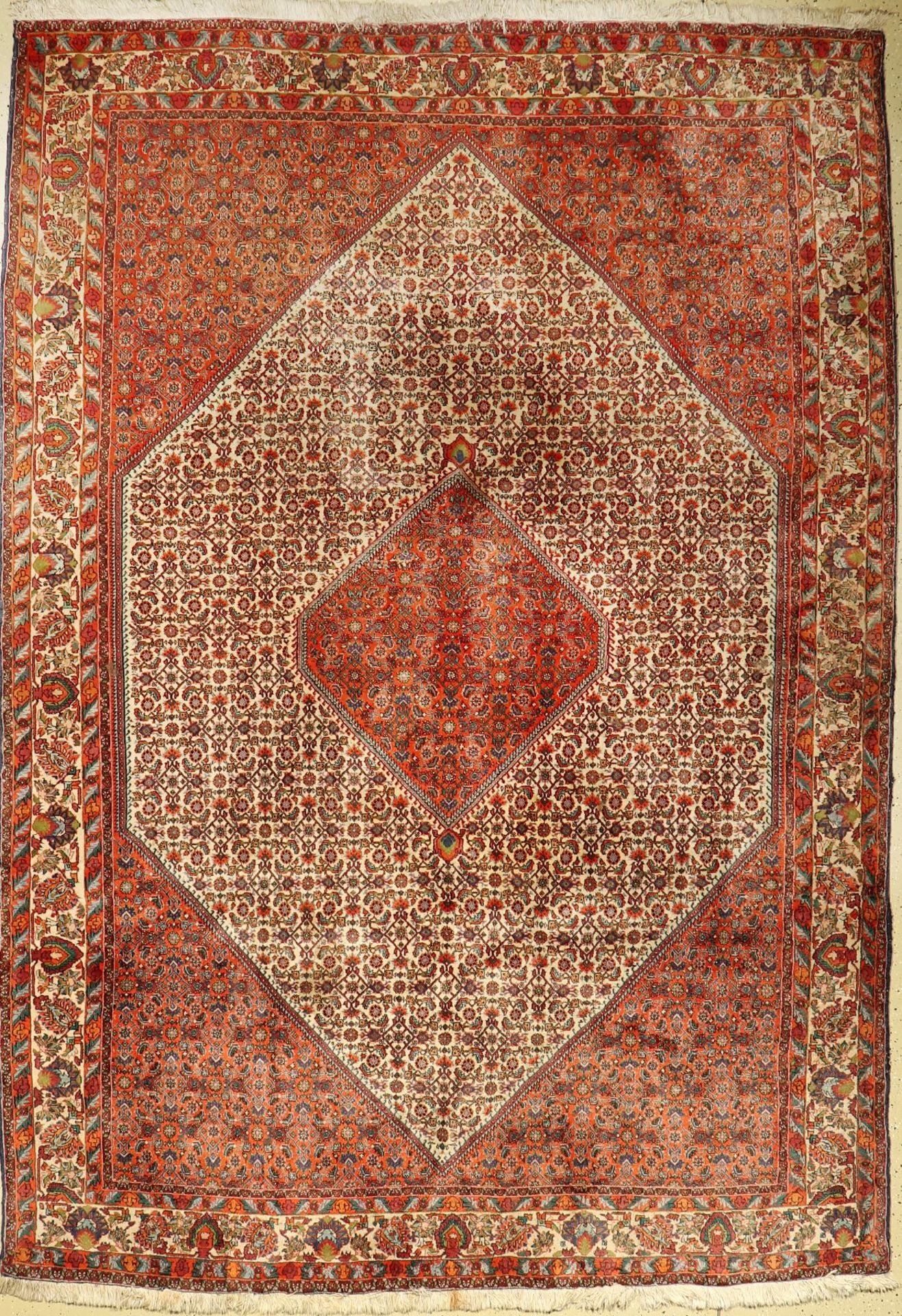 Bidjar fine old, Persia, approx. 60 years, cork wool, approx. 296 x 207 cm, condition: 2.Auction: