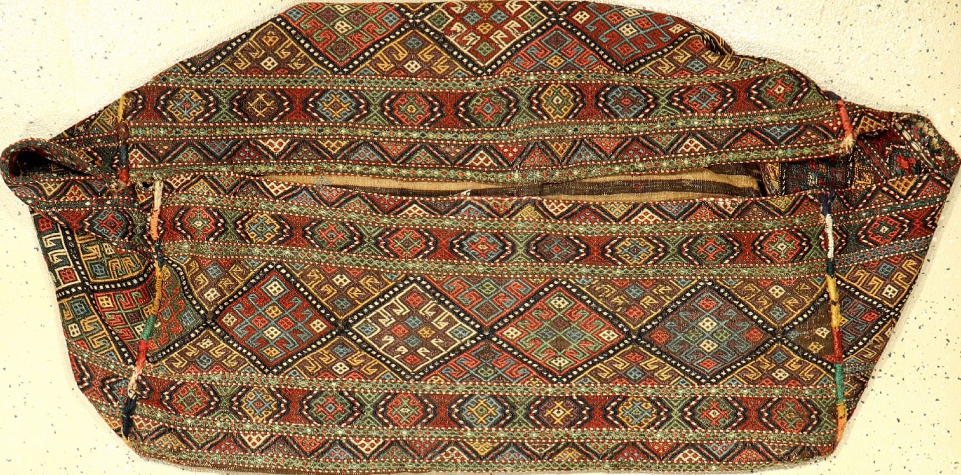 Shahsavan Mafrash antique, Persia, 19th century, wool on wool, condition: 3 (complete Mafrsc h