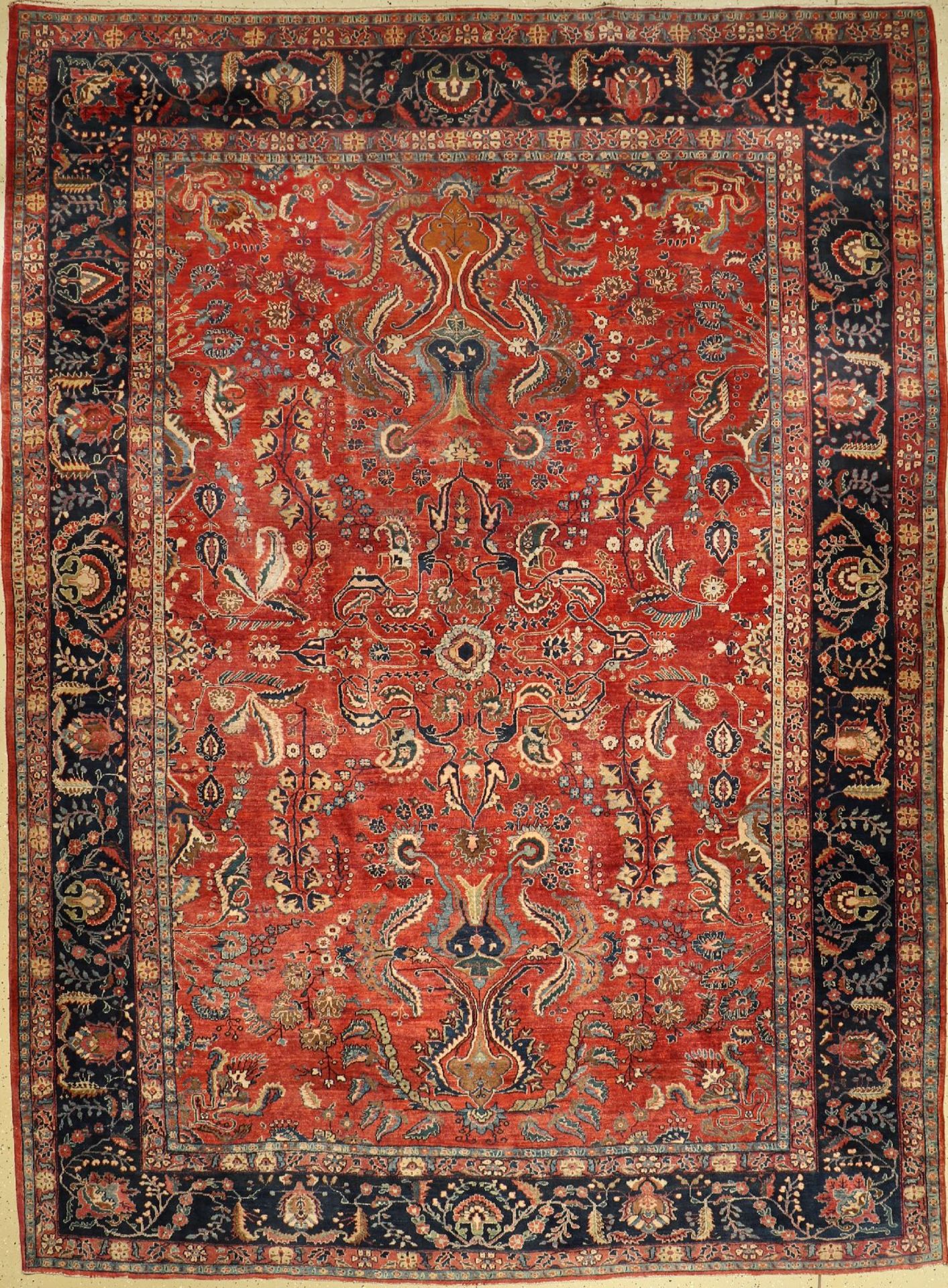 Saruk Mohajeran antique, (US re-import), Persia, around 1890, wool, approx. 357 x 264 cm, condition: