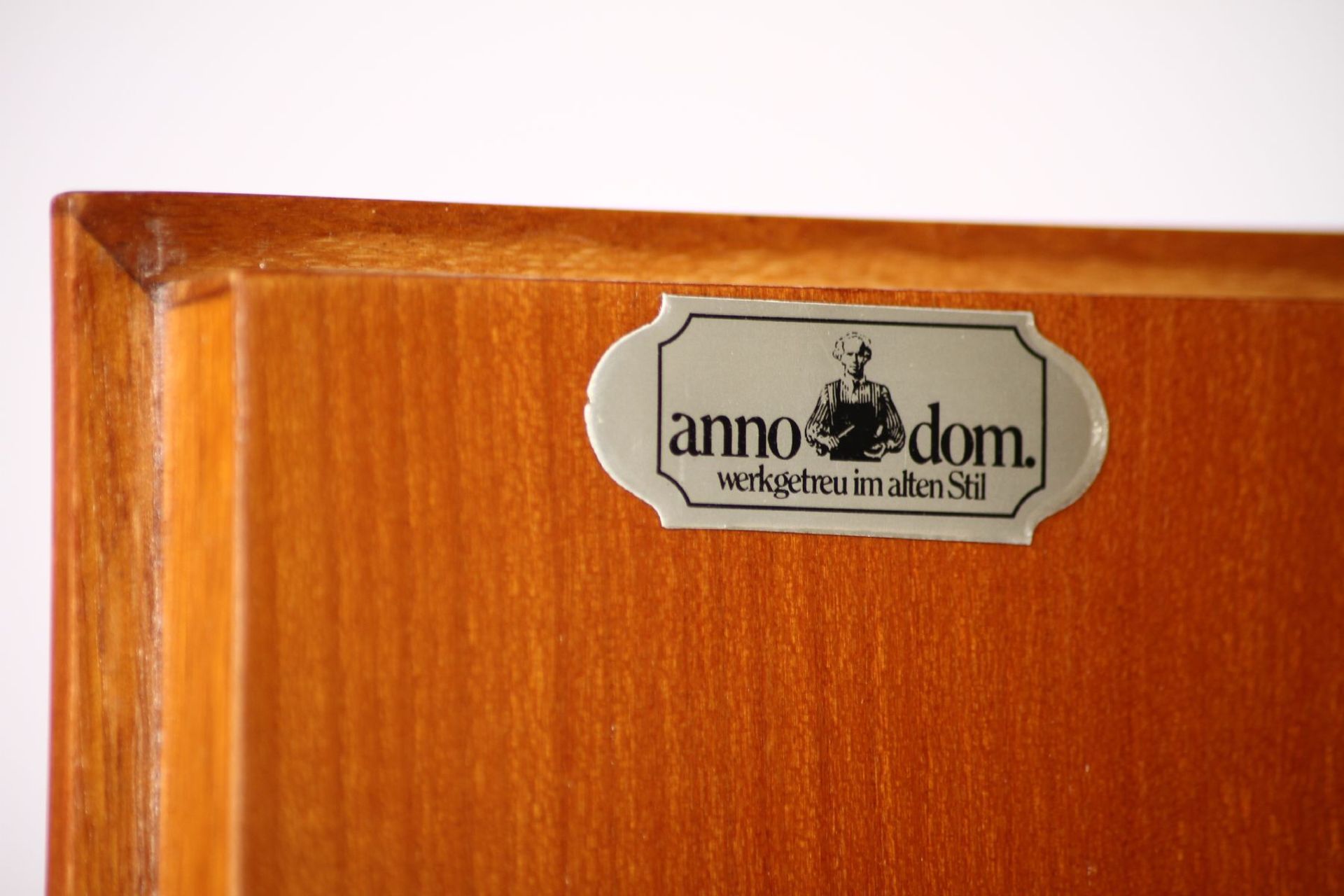 Multi-purpose cupboard, "Anno Dom", Germany, 1973, 2 pieces, cherry tree partly solid, cherry - Image 3 of 3