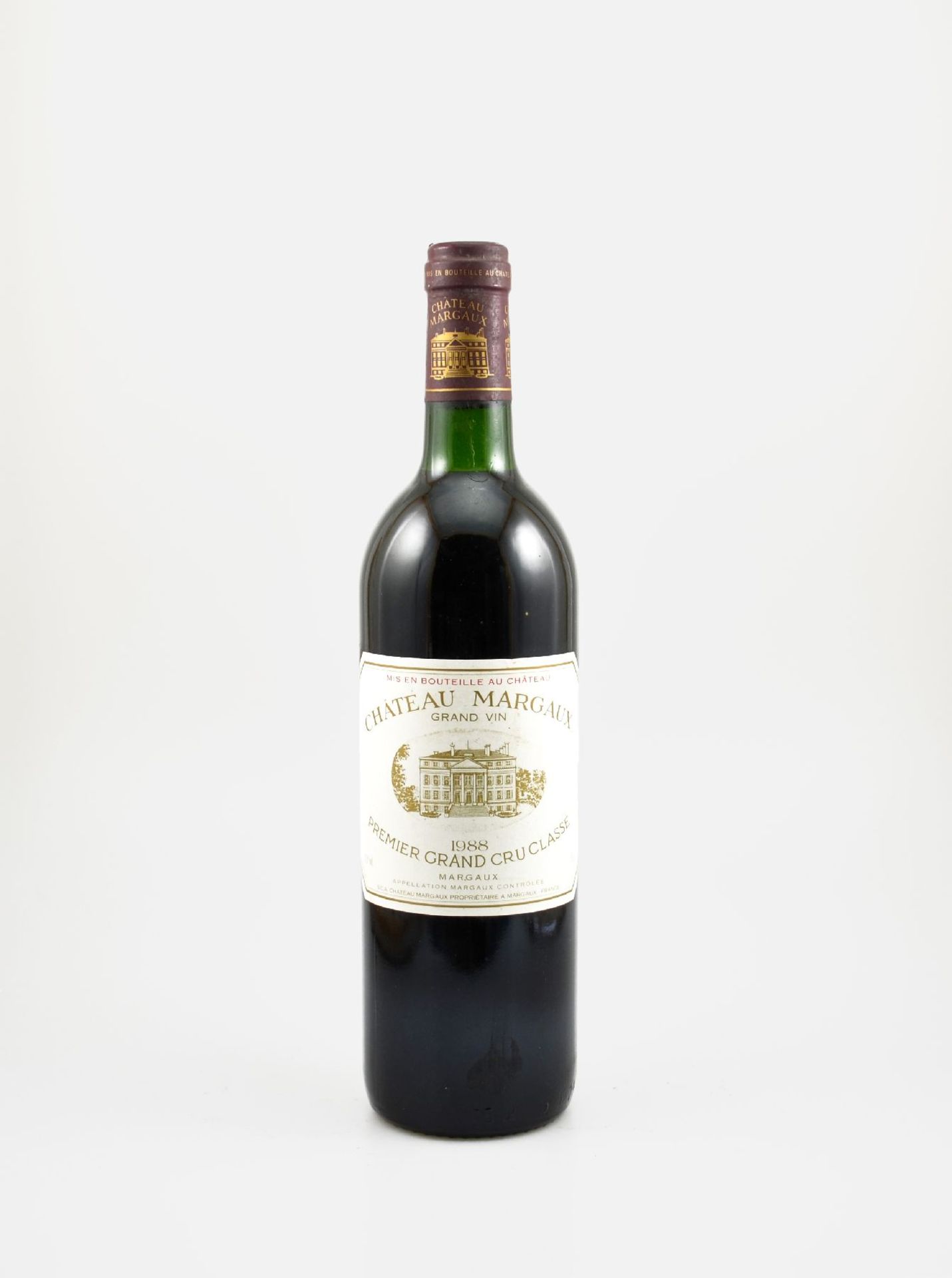 1 bottle 1988 Chateau Margaux, Margaux, Premier Grand Cru Classe, approx 75 cl, 12,5 % Vol.,