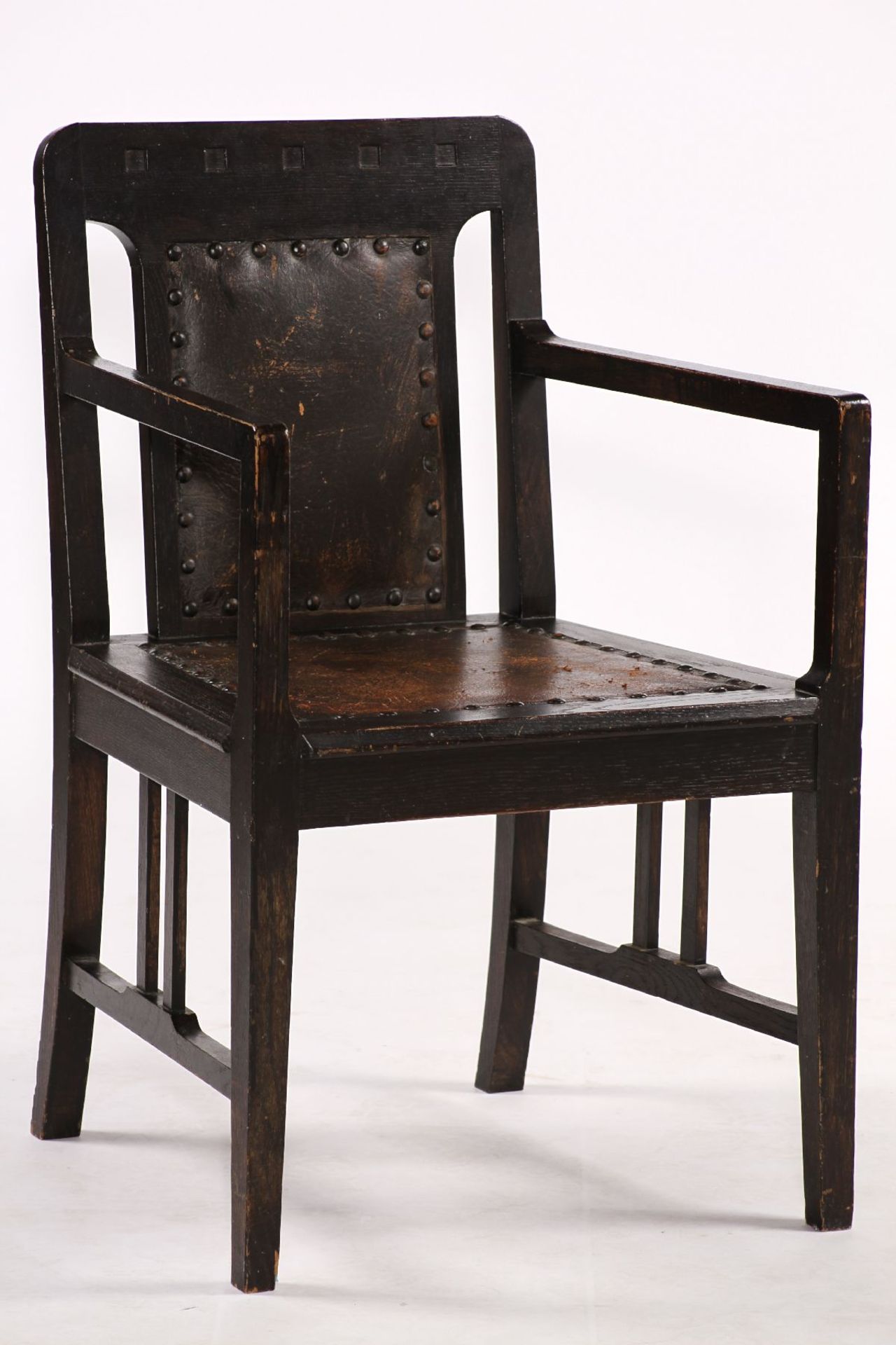 Armchair, German, around 1905, pure abstract Art Nouveau, under the great influence of - Image 2 of 3