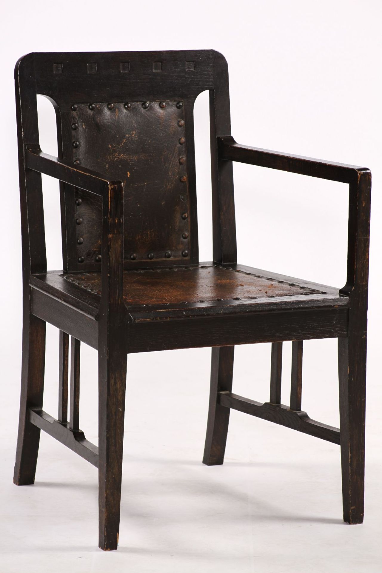 Armchair, German, around 1905, pure abstract Art Nouveau, under the great influence of - Bild 2 aus 3