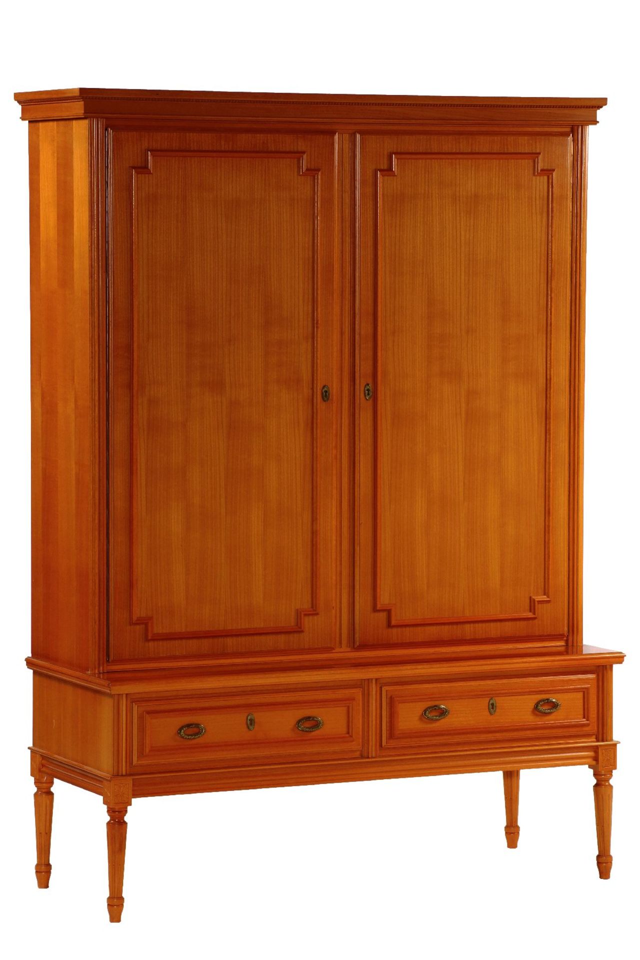 Multi-purpose cupboard, "Anno Dom", Germany, 1973, 2 pieces, cherry tree partly solid, cherry