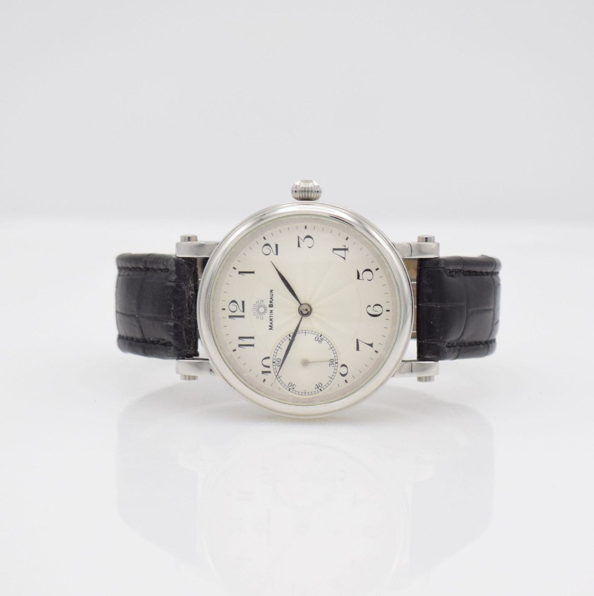 MARTIN BRAUN Grande gents wristwatch, Switzerland around 2007, manual winding, stainless steel