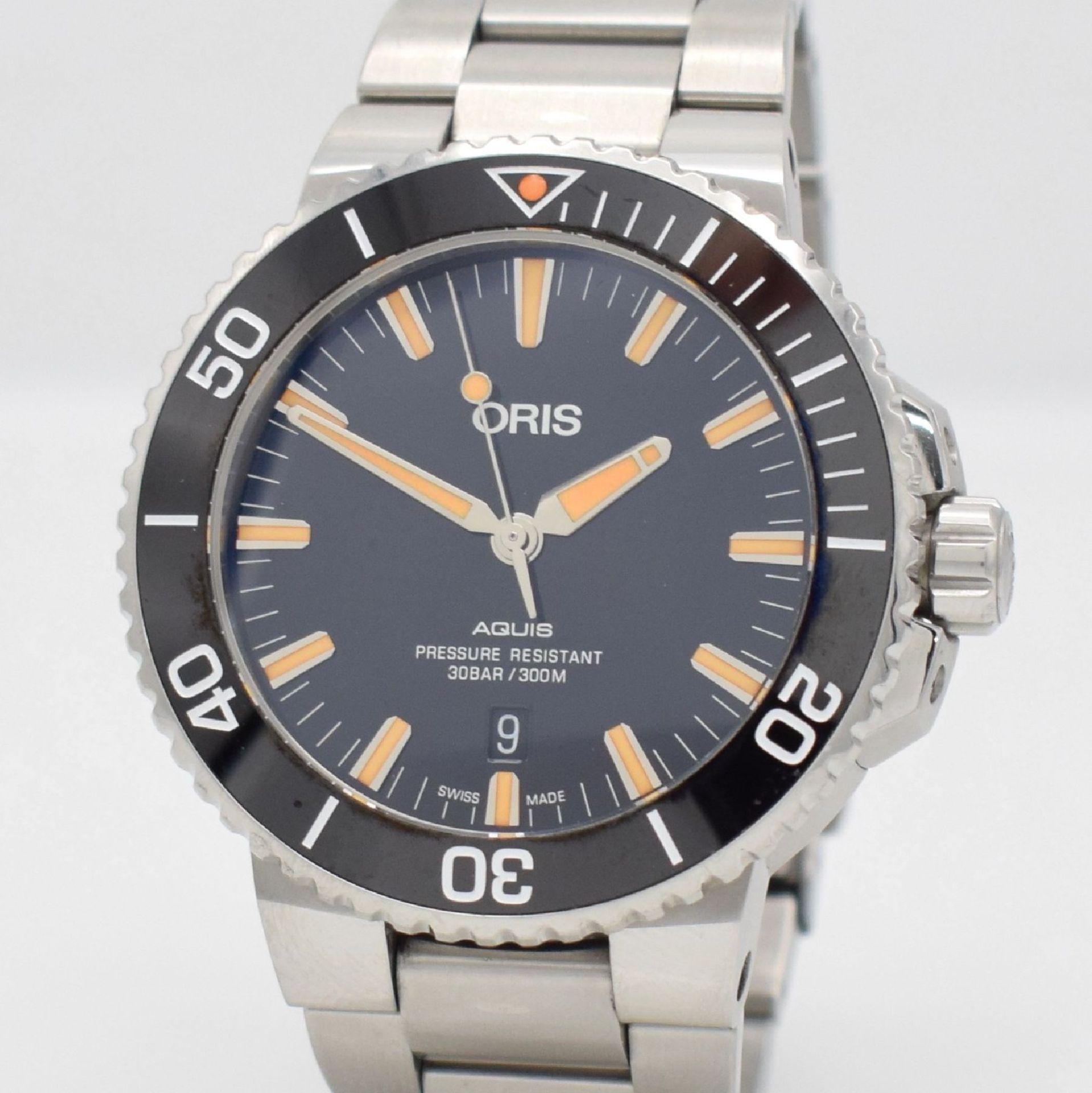 ORIS AQUIS gents wristwatch in stainless steel, Switzerland, reference 0173377304159- 0742464EB, - Bild 4 aus 8