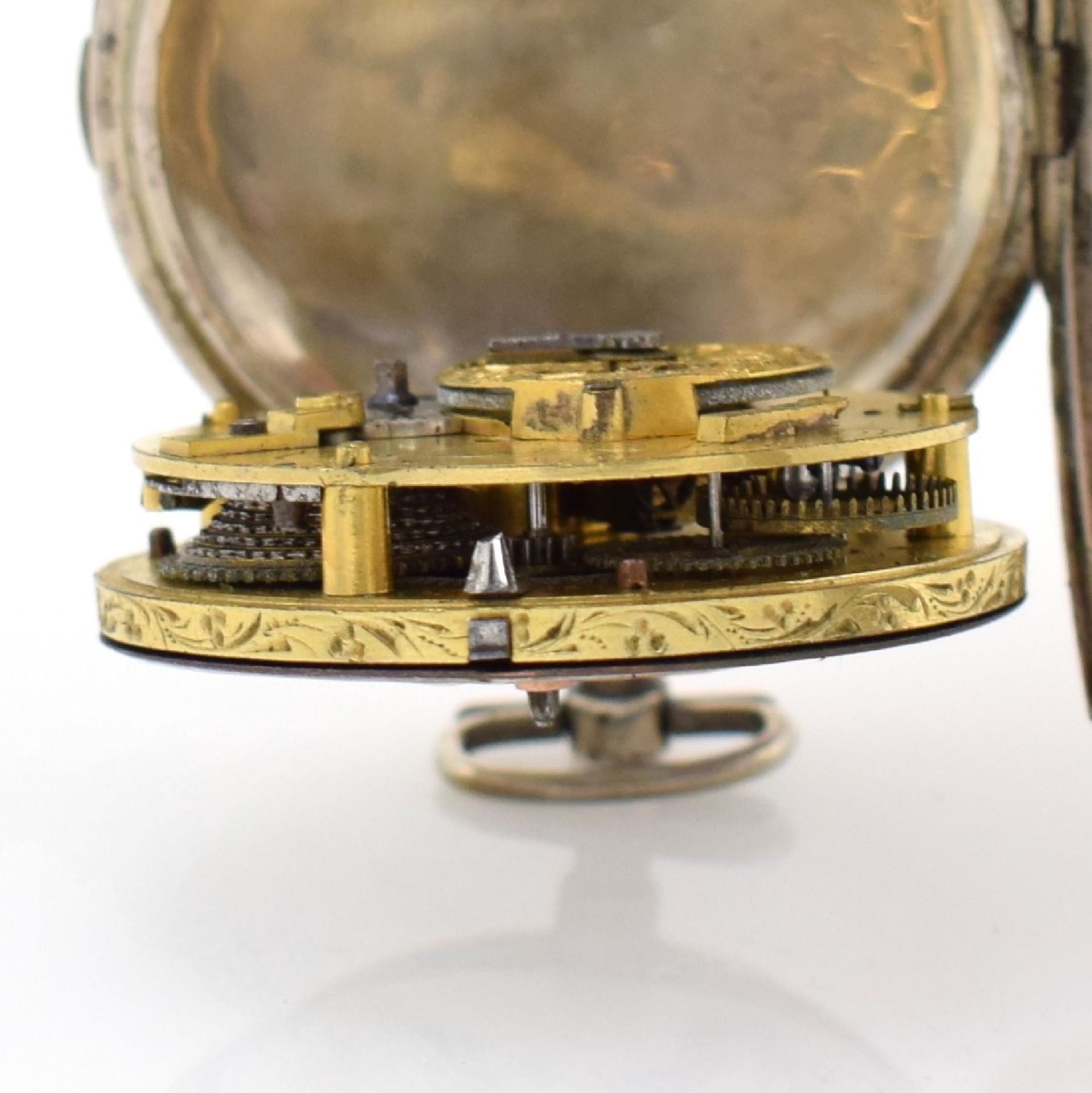 VAUCHER FRERES verge watch with polychrom painted enamel dial & date + one verge watch, - Bild 7 aus 13