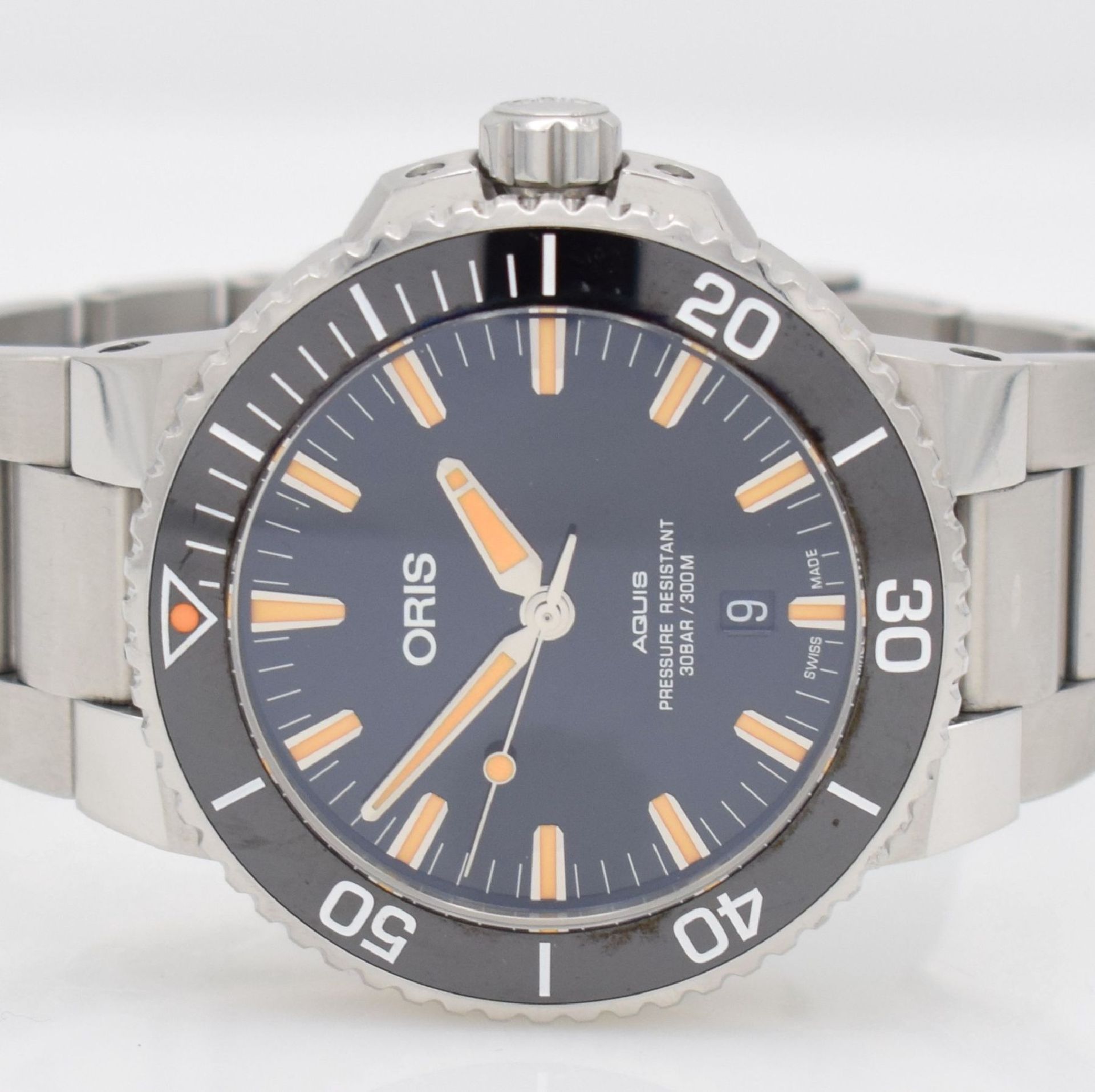 ORIS AQUIS gents wristwatch in stainless steel, Switzerland, reference 0173377304159- 0742464EB, - Bild 2 aus 8