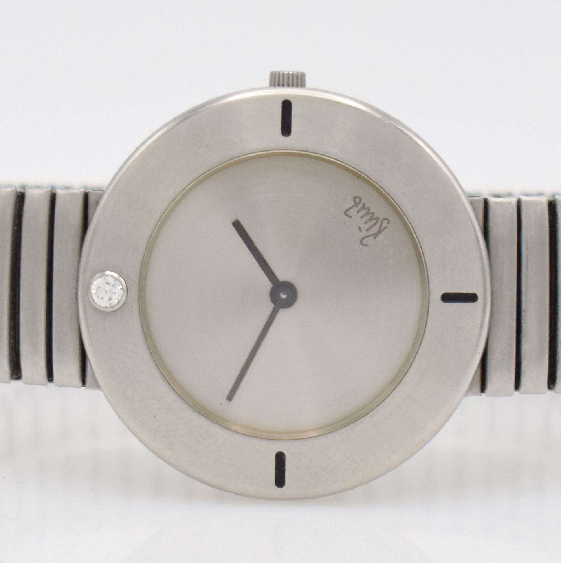 BUNZ wristwatch in stainless steel with diamond, Switzerland sold according to papers in November - Bild 2 aus 8