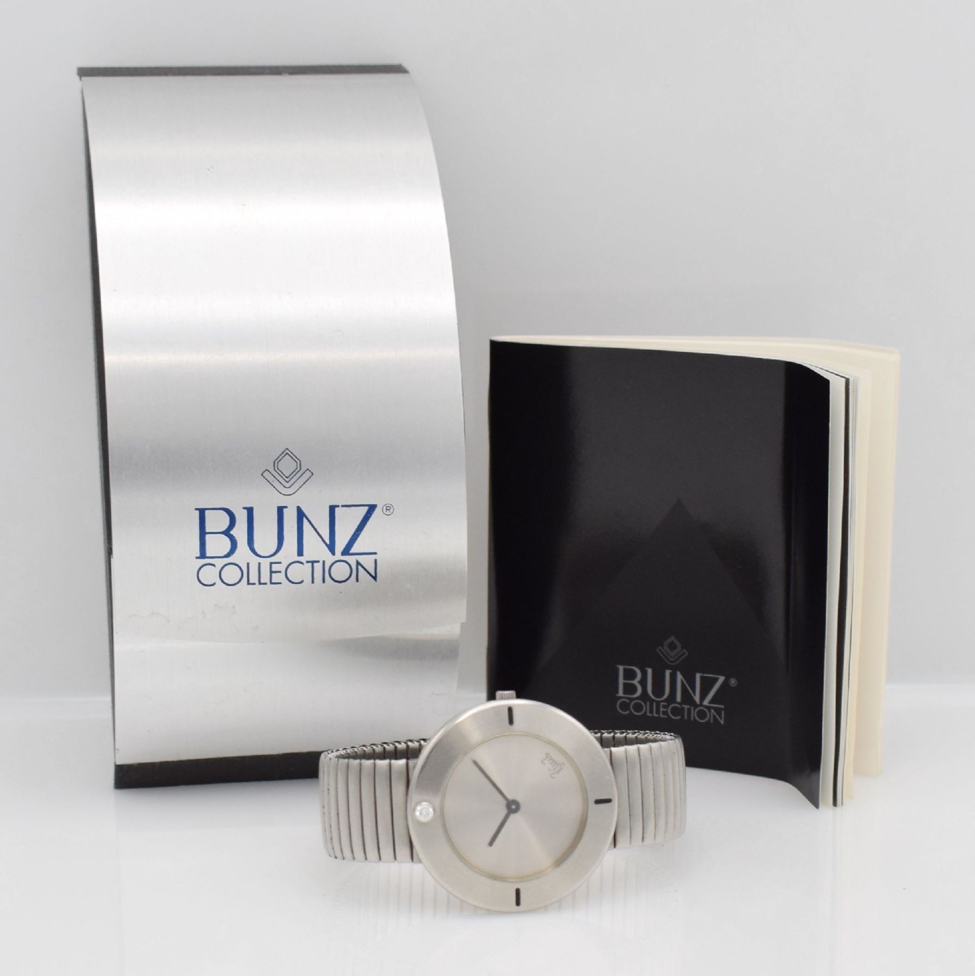 BUNZ wristwatch in stainless steel with diamond, Switzerland sold according to papers in November - Bild 8 aus 8